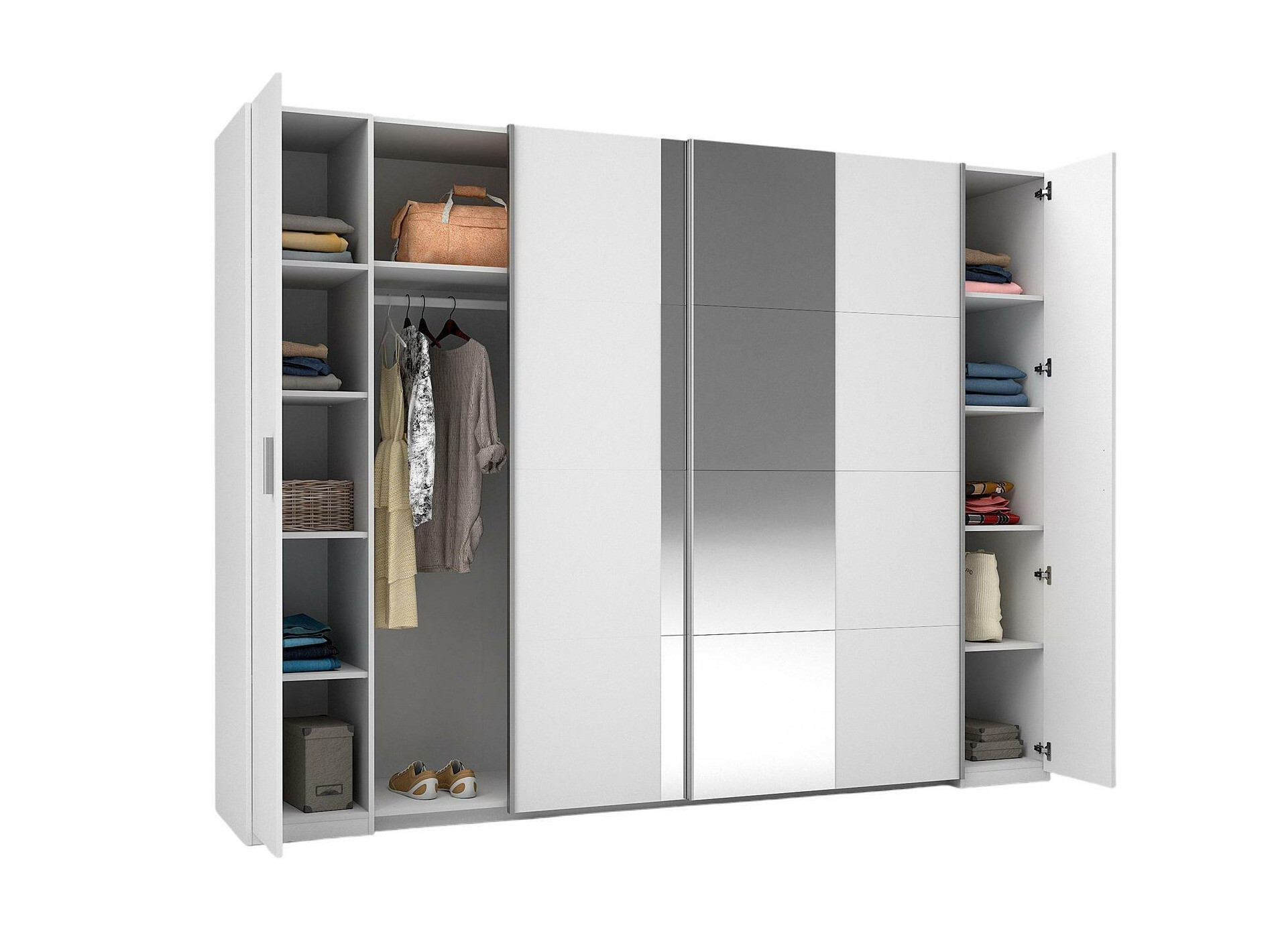 Garderobna omara Baytown 152 (Srebrna)