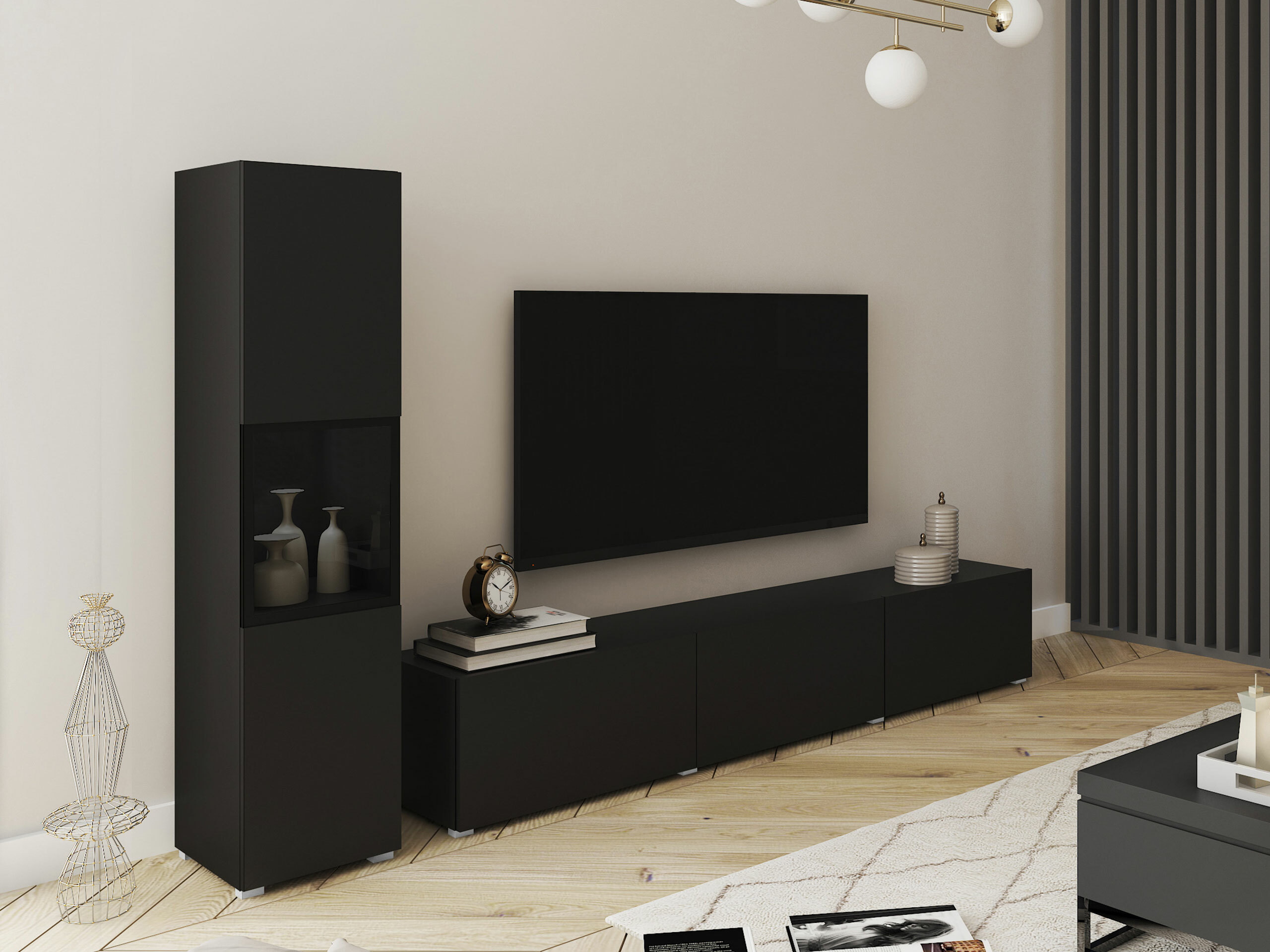 Komplet za dnevno sobo Sarasota 192 (Grafit)