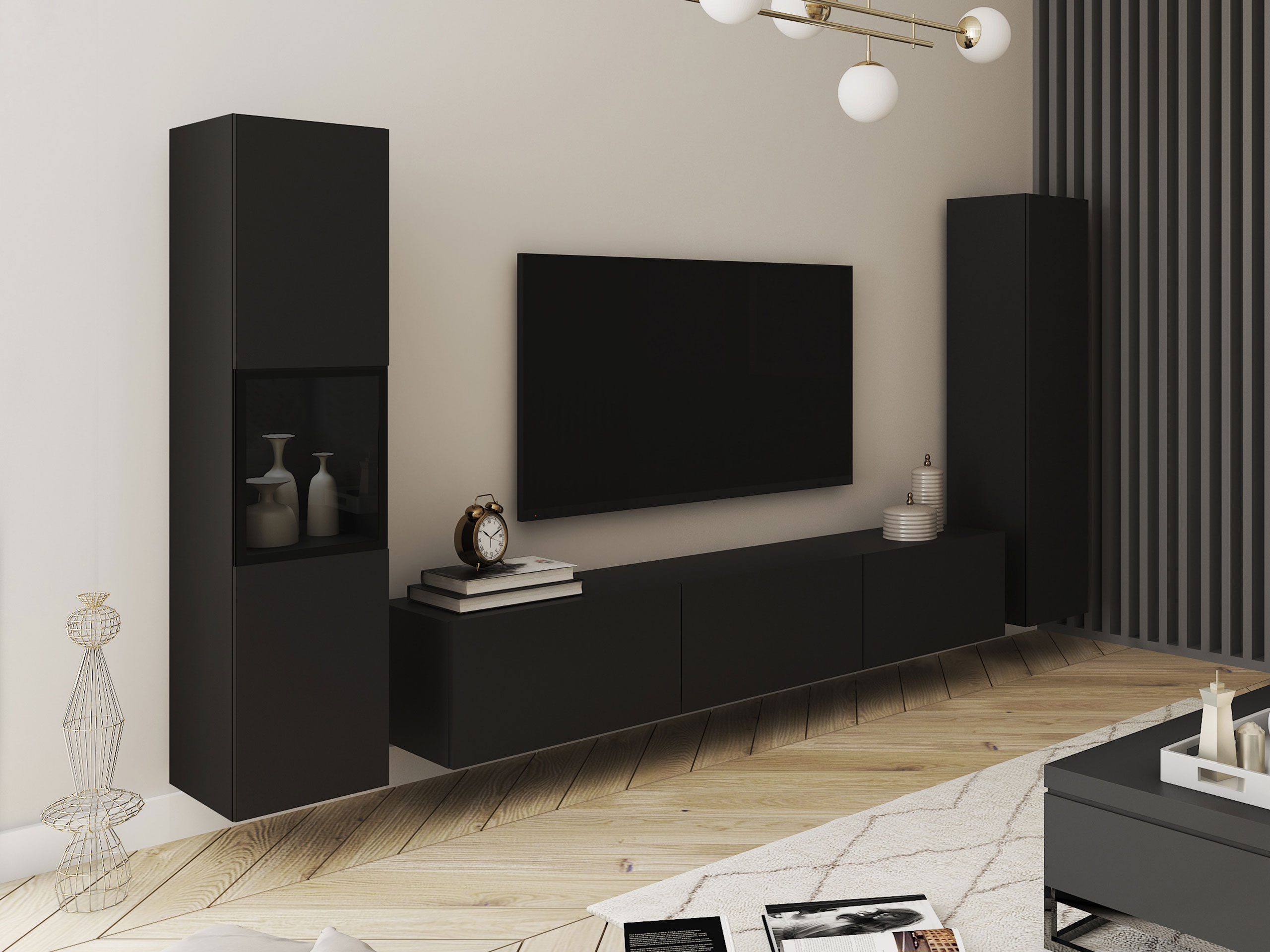 Komplet za dnevno sobo Sarasota 193 (Grafit)