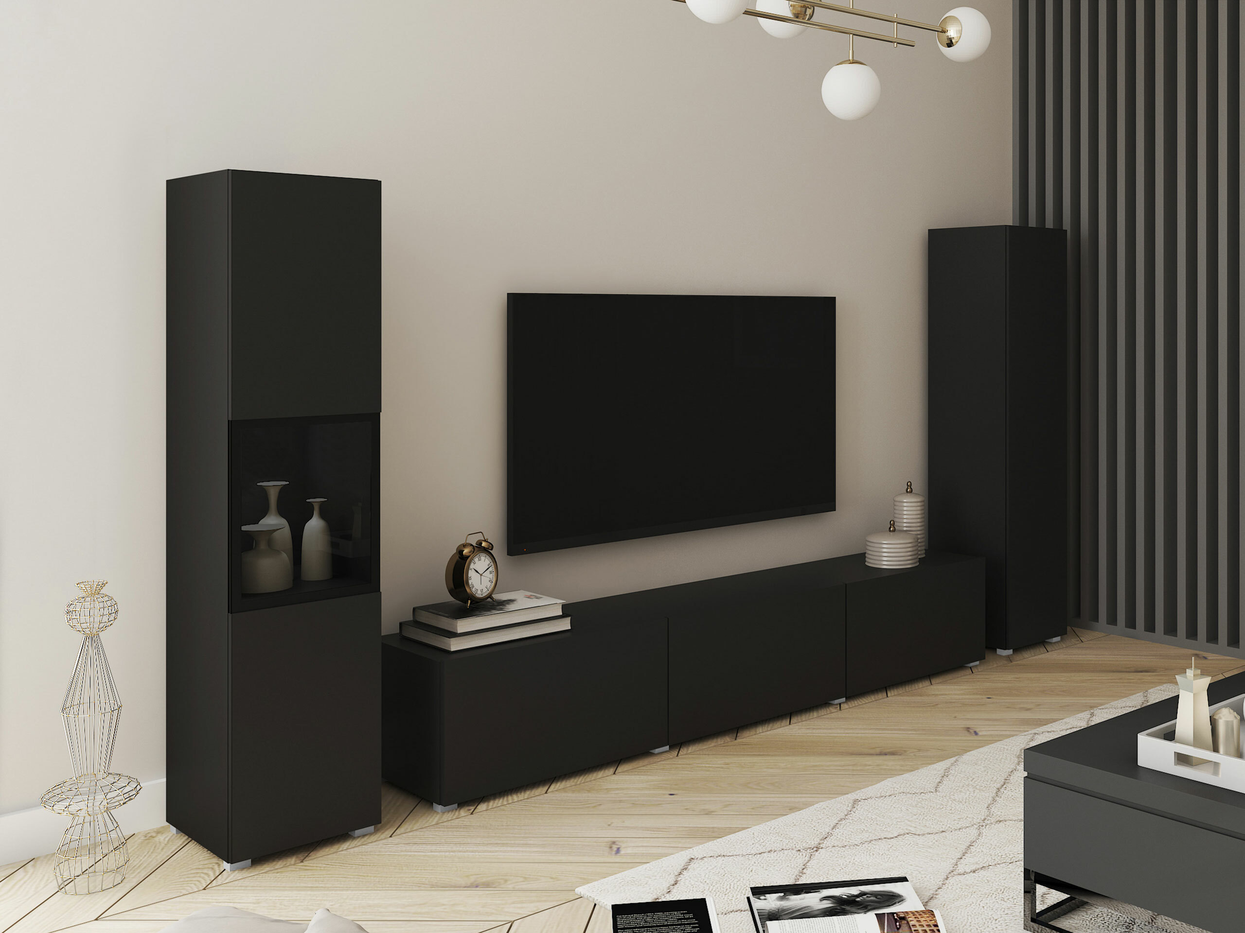 Komplet za dnevno sobo Sarasota 193 (Grafit)