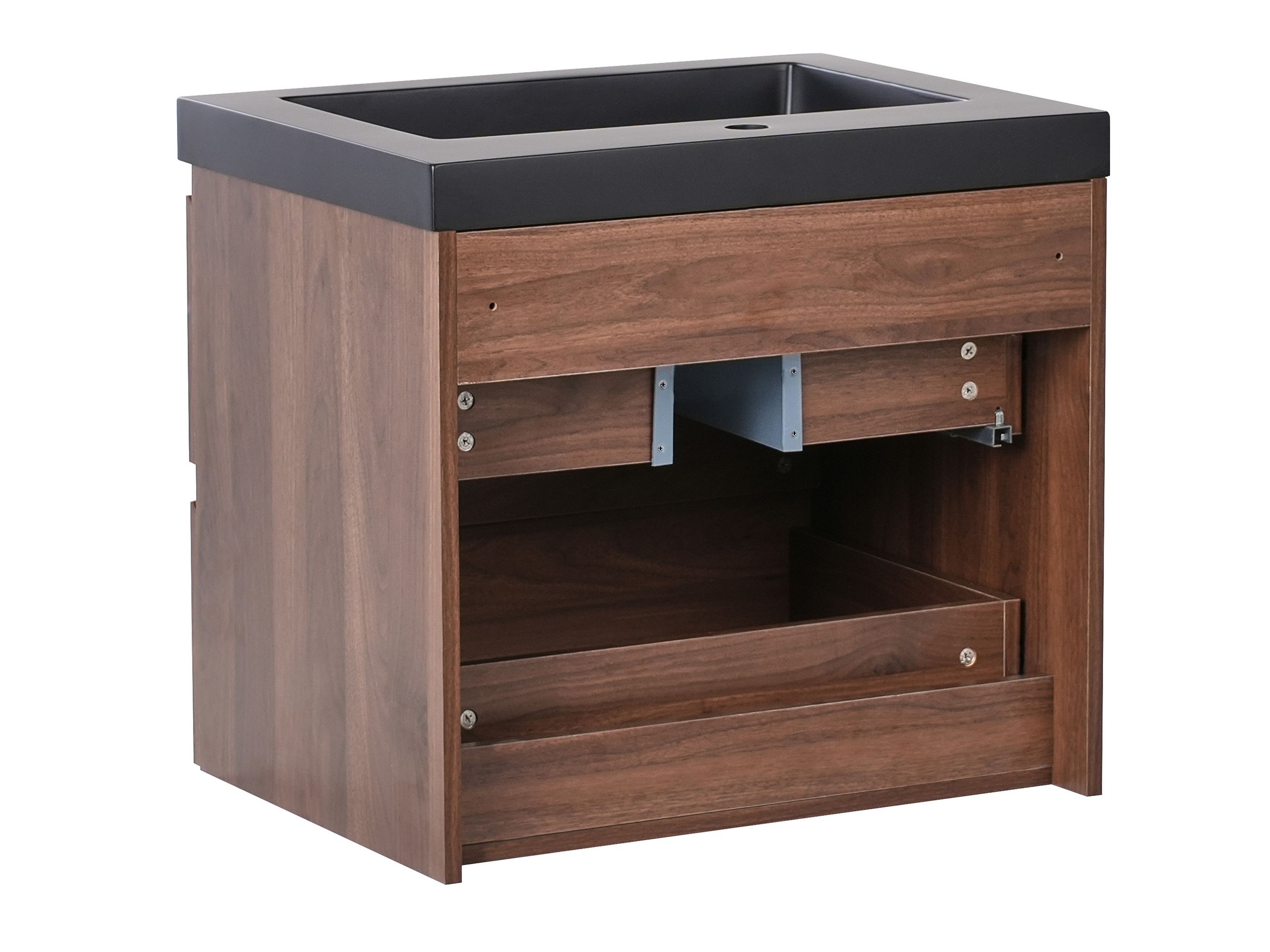 Viseča kopalniška omarica za umivalnik Berwyn 2872 (Temno rjava)