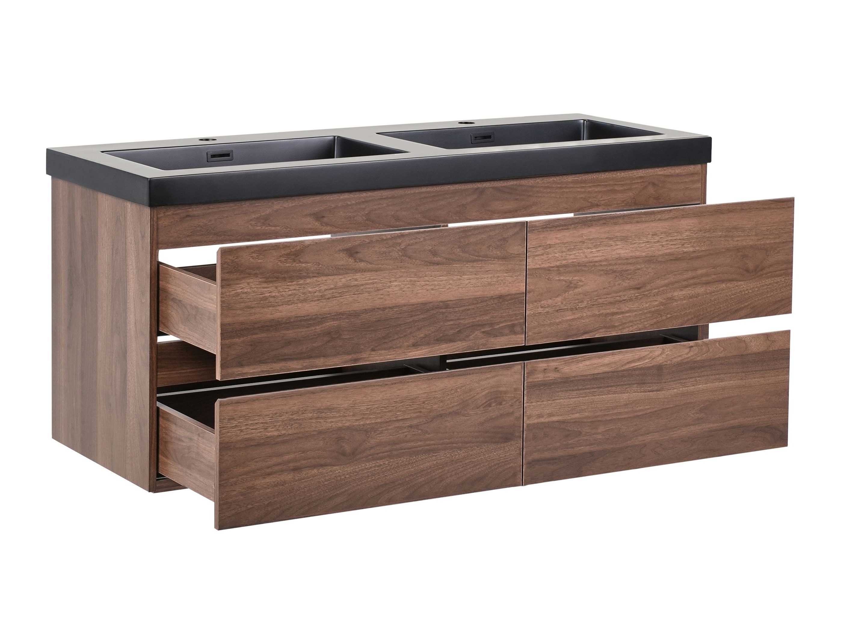 Viseča kopalniška omarica za umivalnik Berwyn 2873 (Temno rjava)