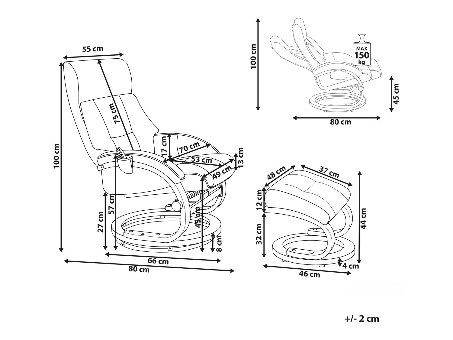 Fotelj Berwyn 877 (Rjava)