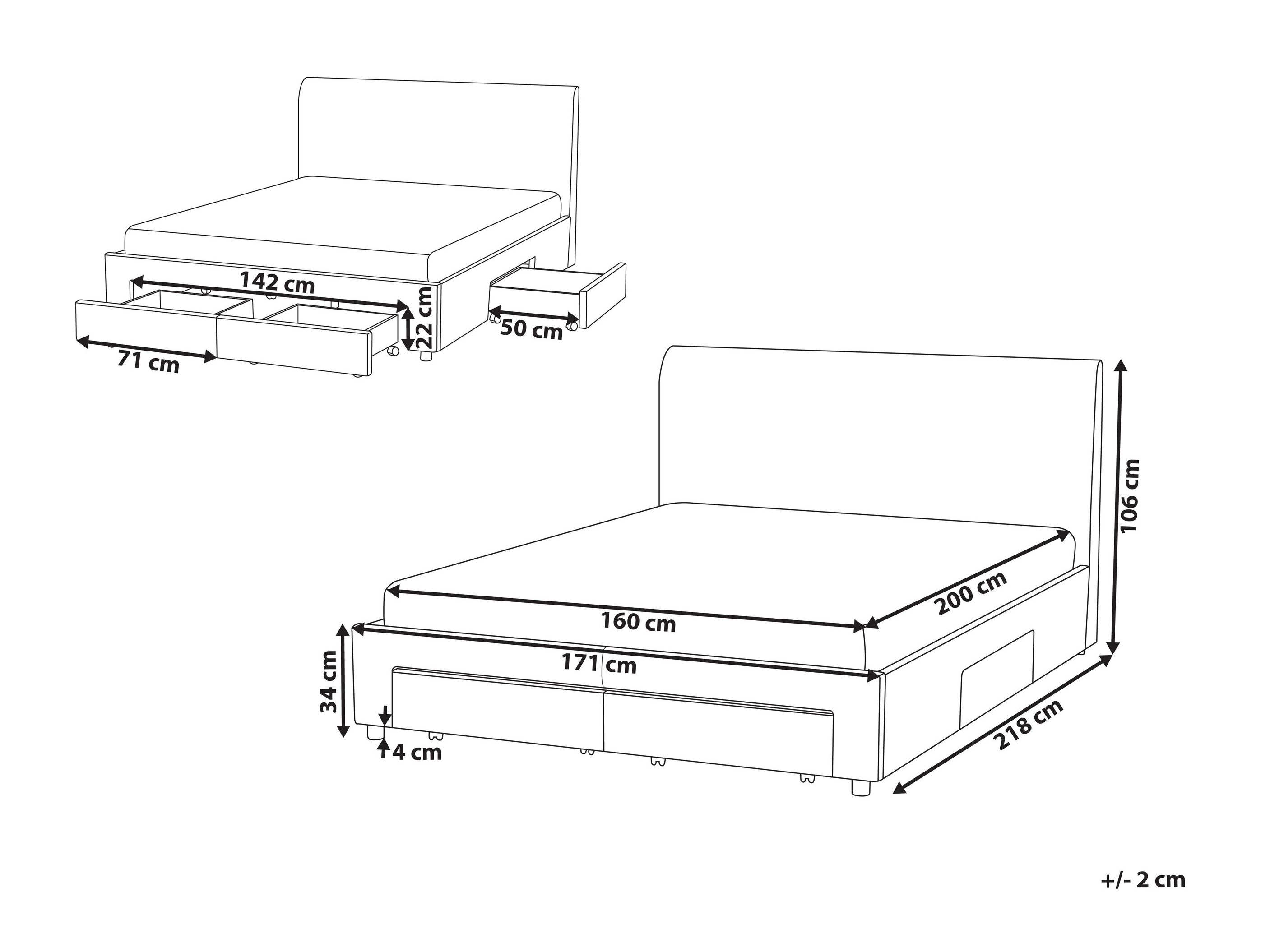 Postelja Berwyn 2875 (Bež)
