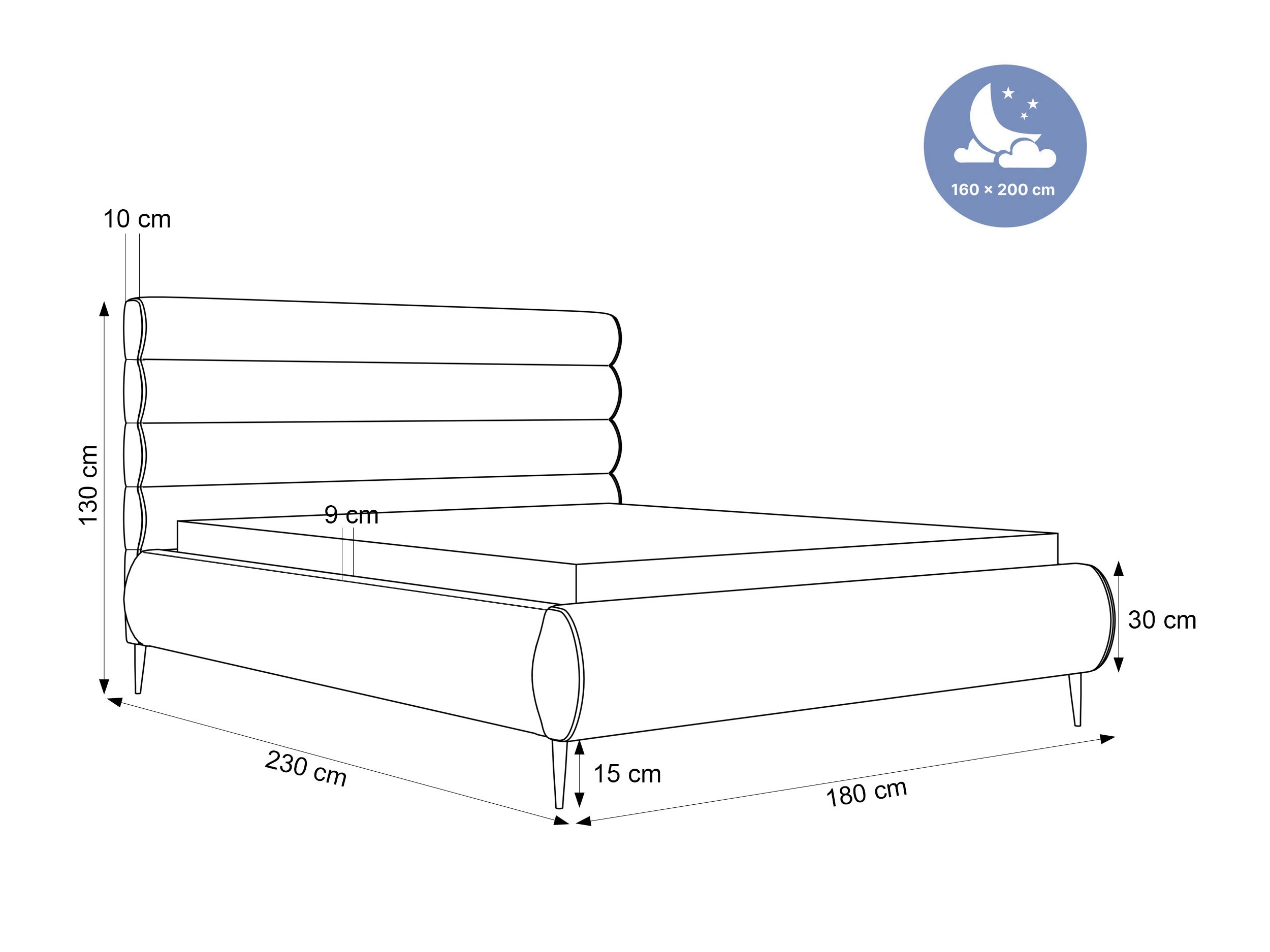 Postelja Hesperia 114 (Riviera 100)