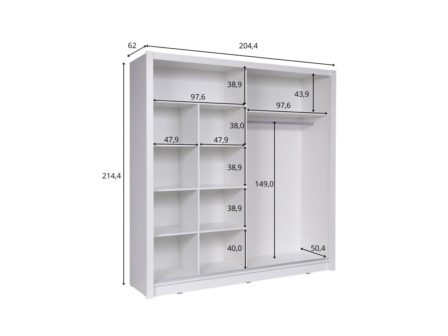 Garderobna omara Baytown 156 (Sonoma hrast)