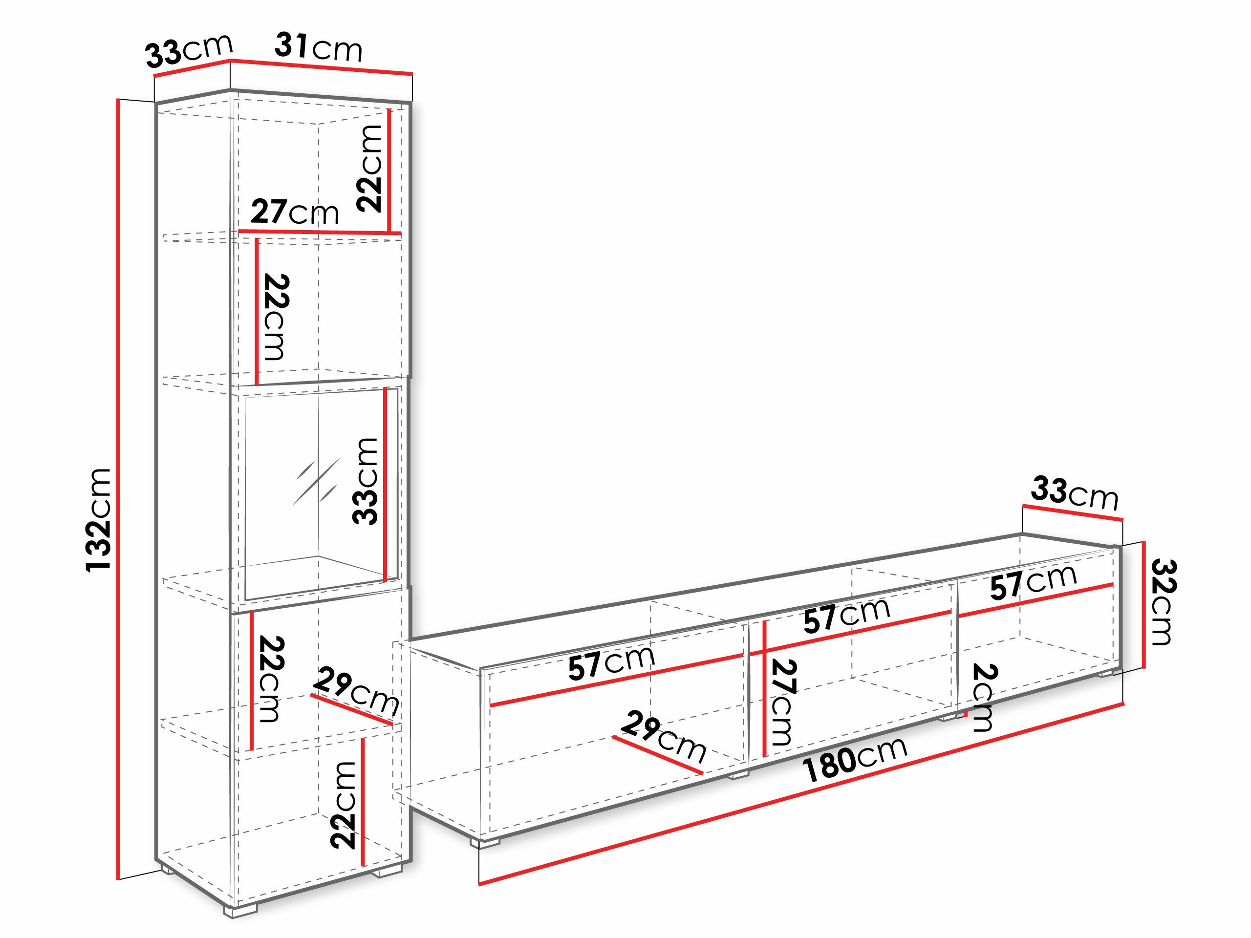 Komplet za dnevno sobo Sarasota 192 (Bela + Sijaj bela)