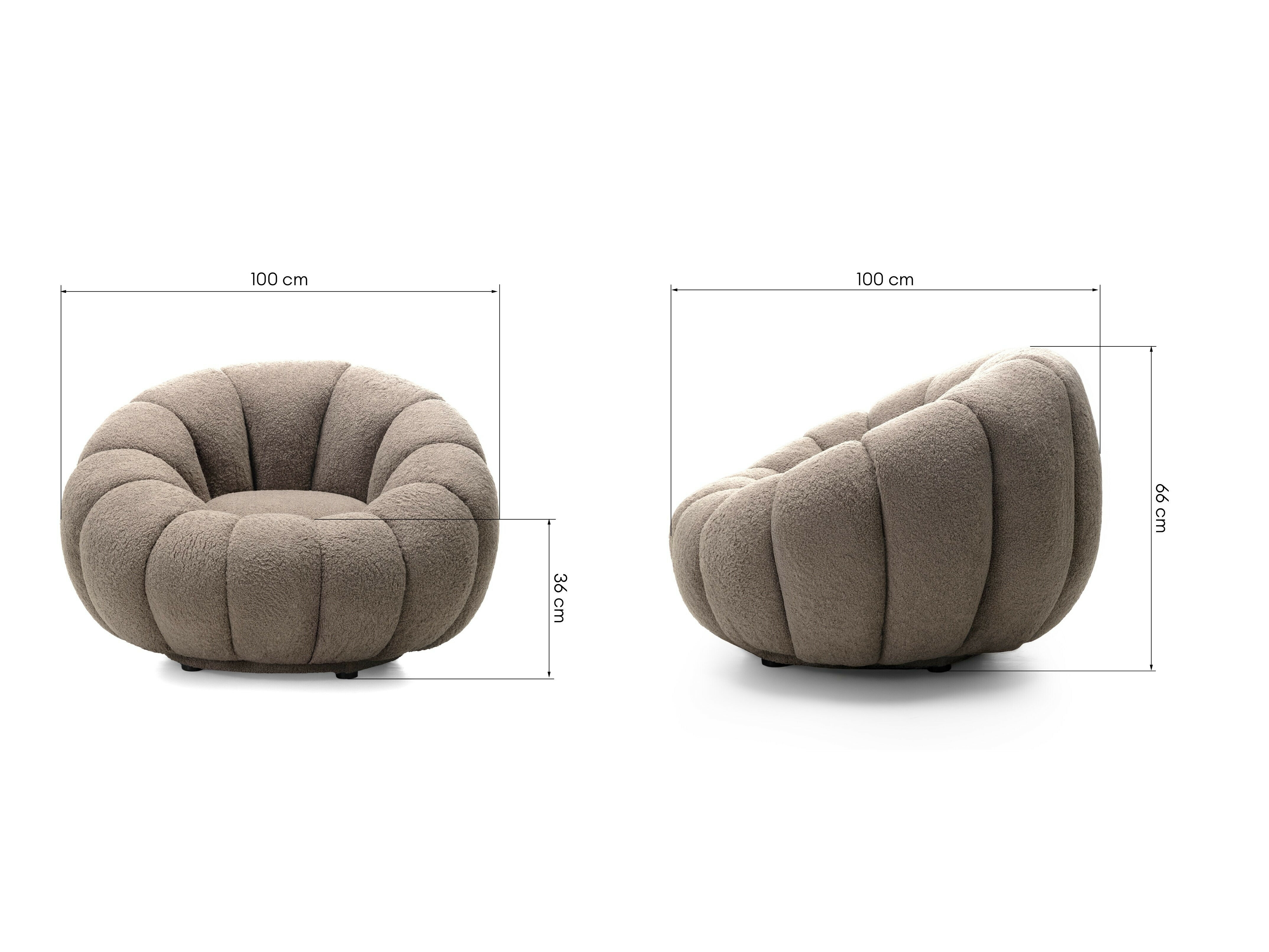 Fotelj Burleson 152 (Bela)