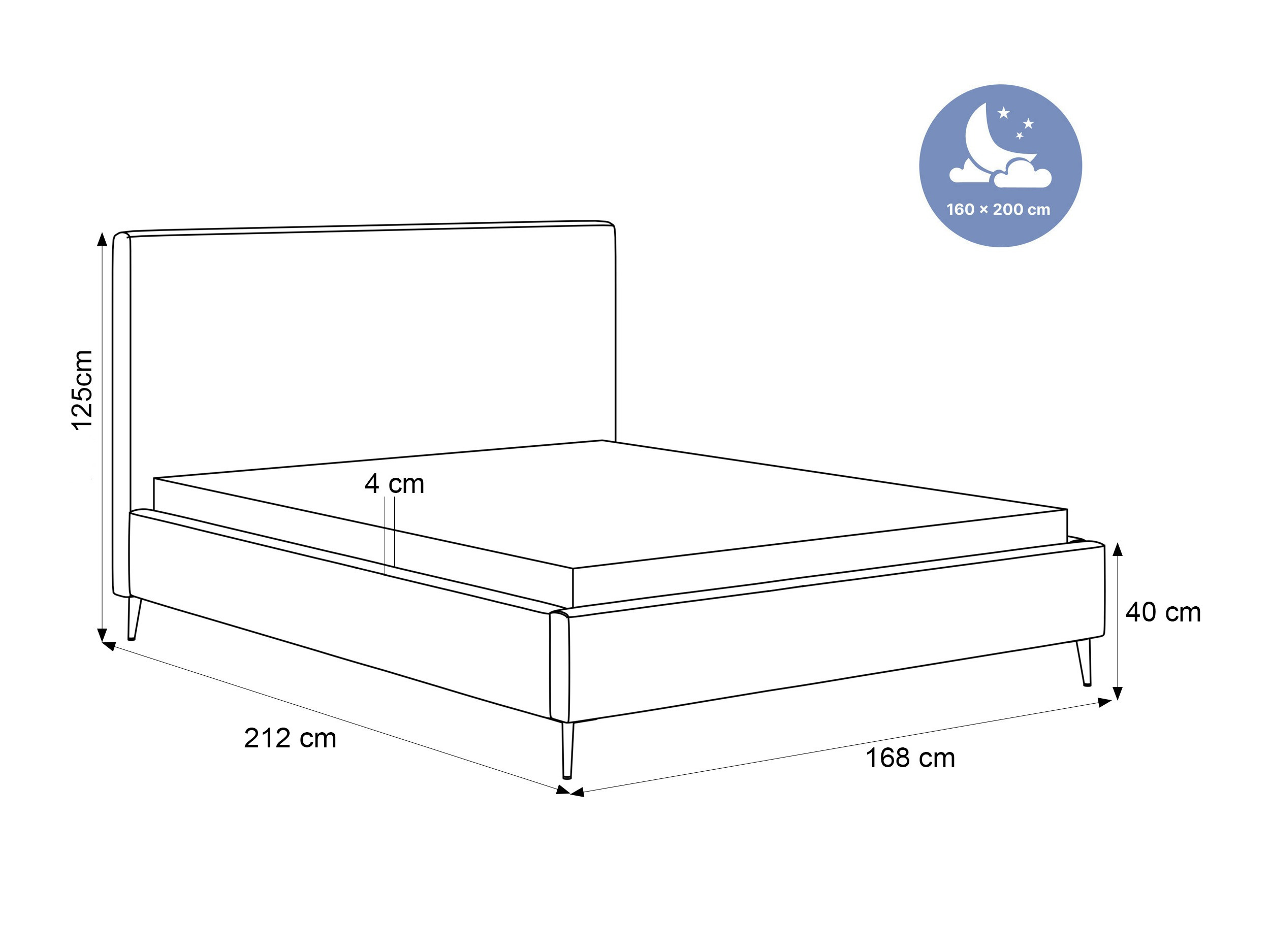Postelja Hesperia 115 (Poso 60)