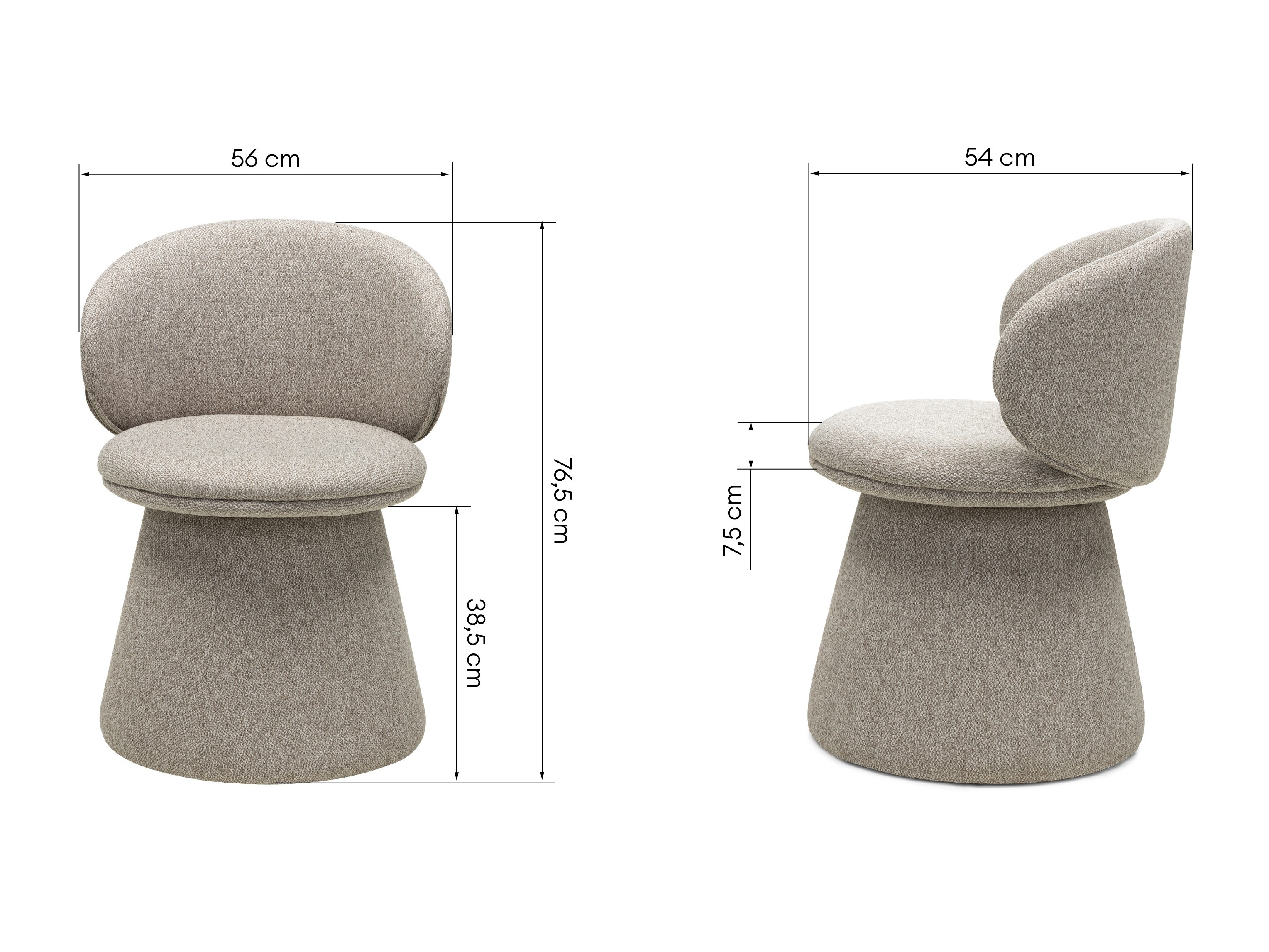 Fotelj Burleson 516 (Rjava)