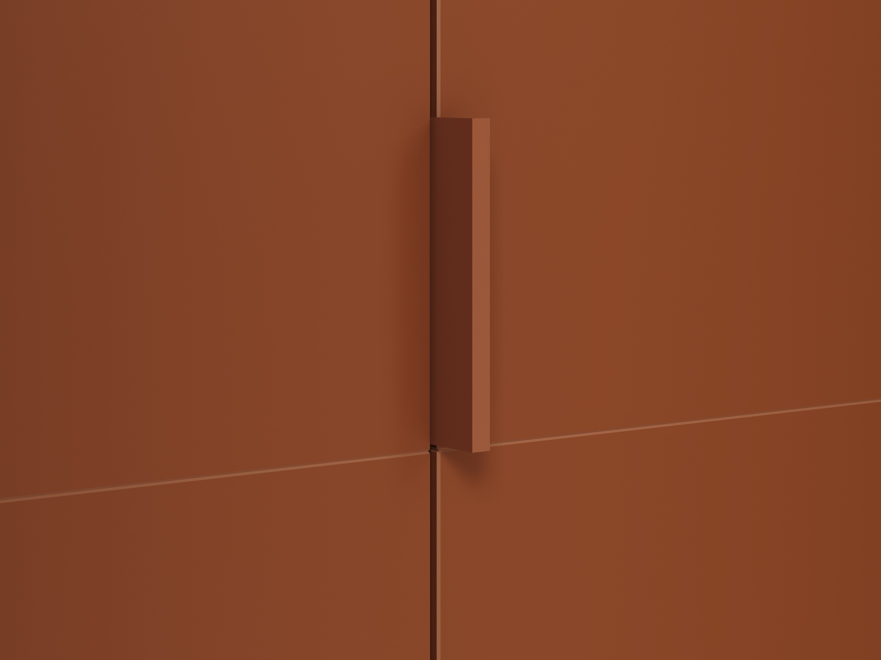 Garderobna omara Austin 387 (Oranžna + Hrast)