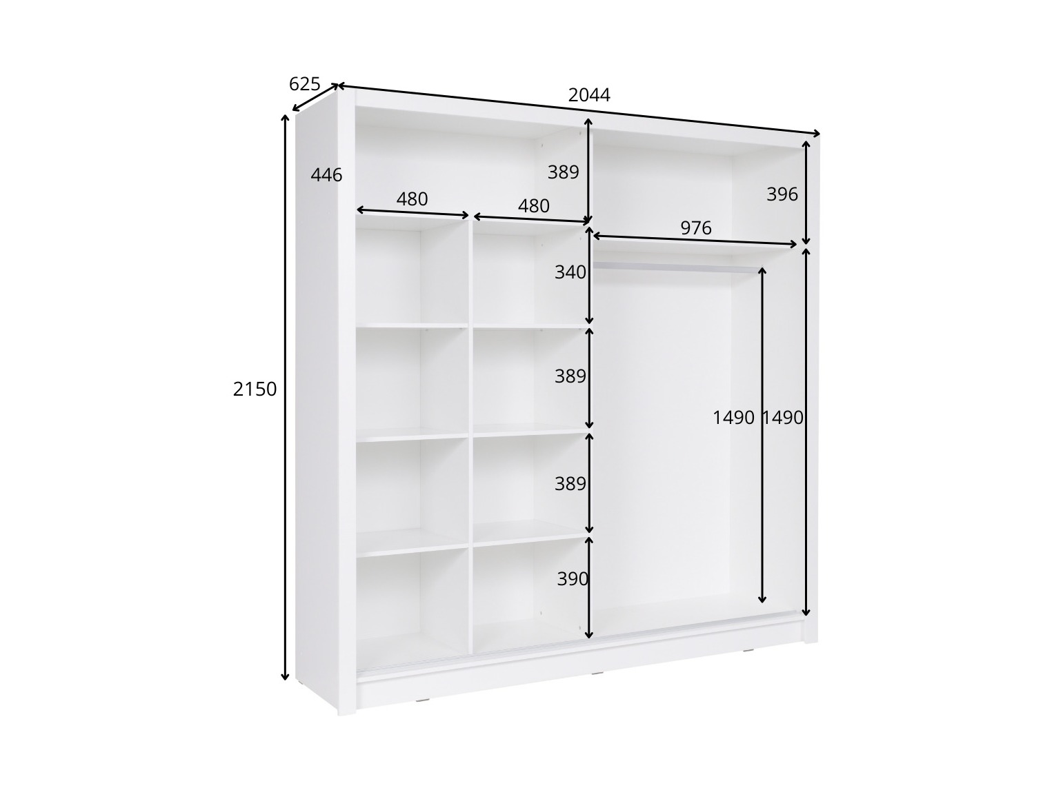 Garderobna omara Baytown 157