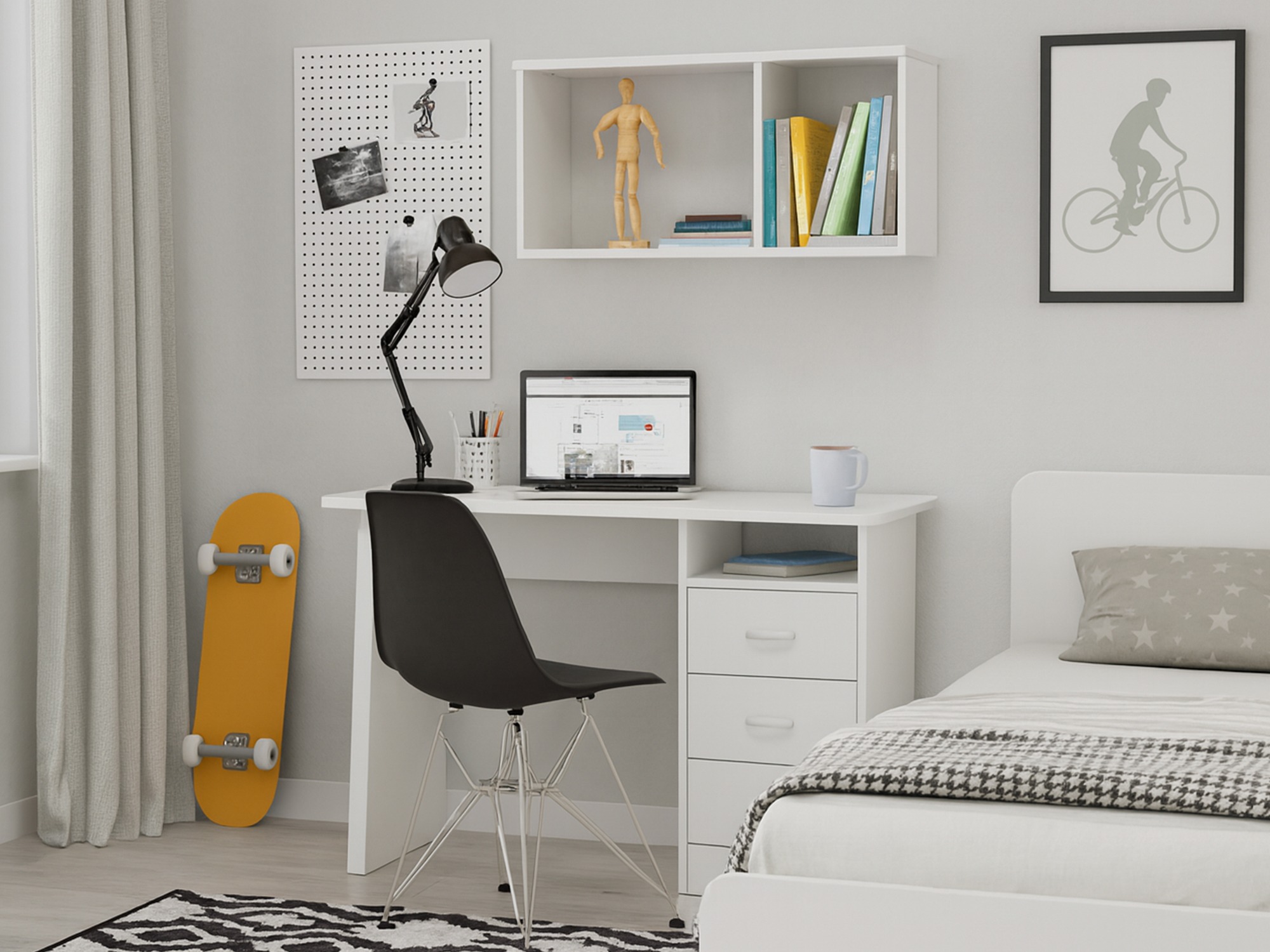 Pisalna miza Ontario 204 (Bela)