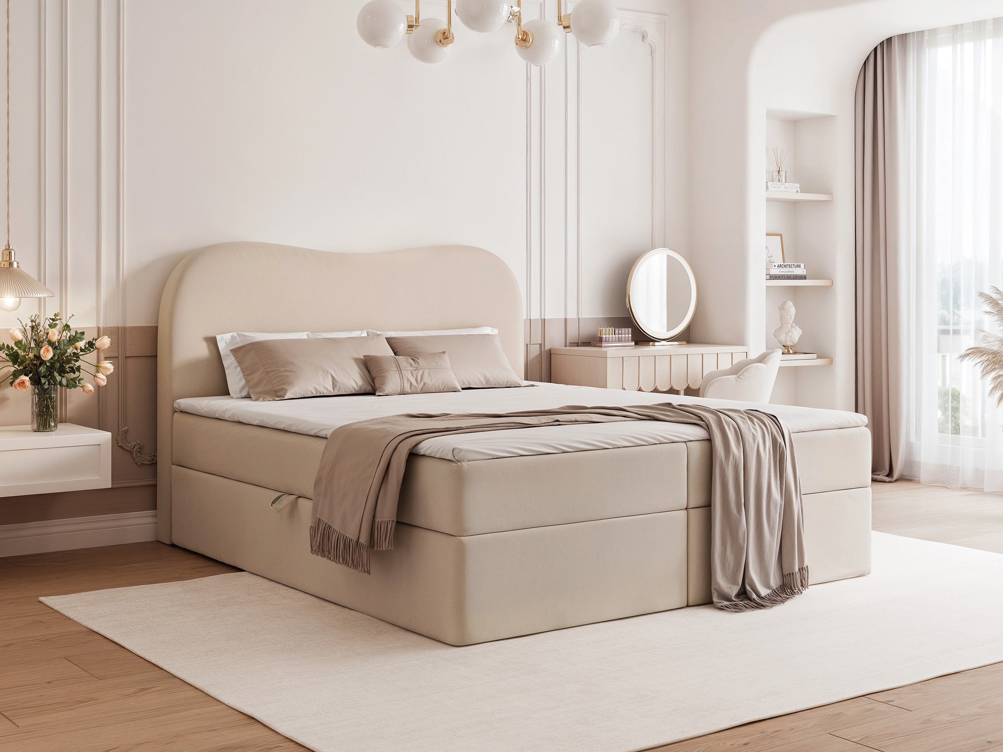 Boxspring postelja Hesperia 117 (Dream Velvet 202.05)