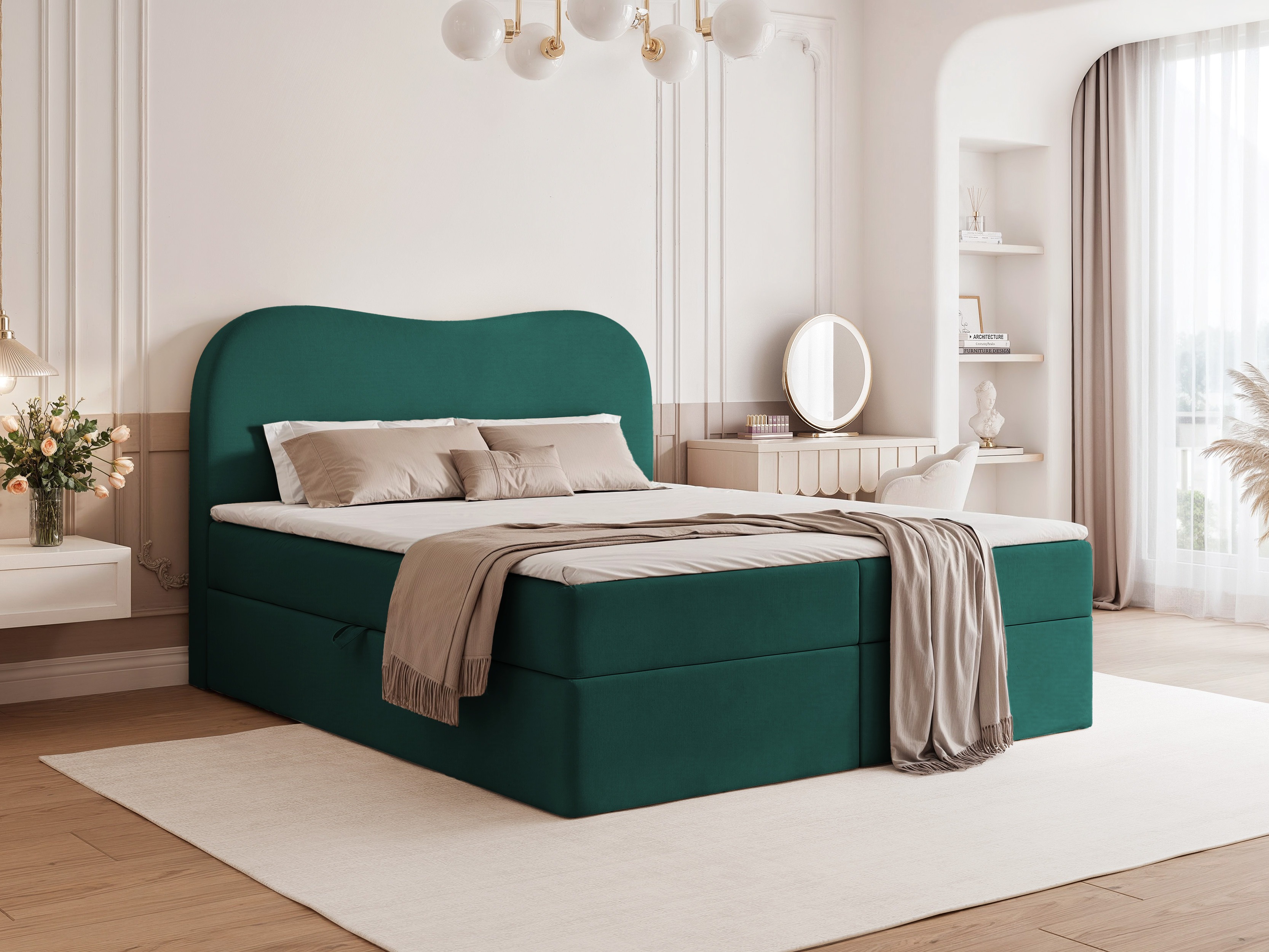Boxspring postelja Hesperia 117 (Dream Velvet 202.31)