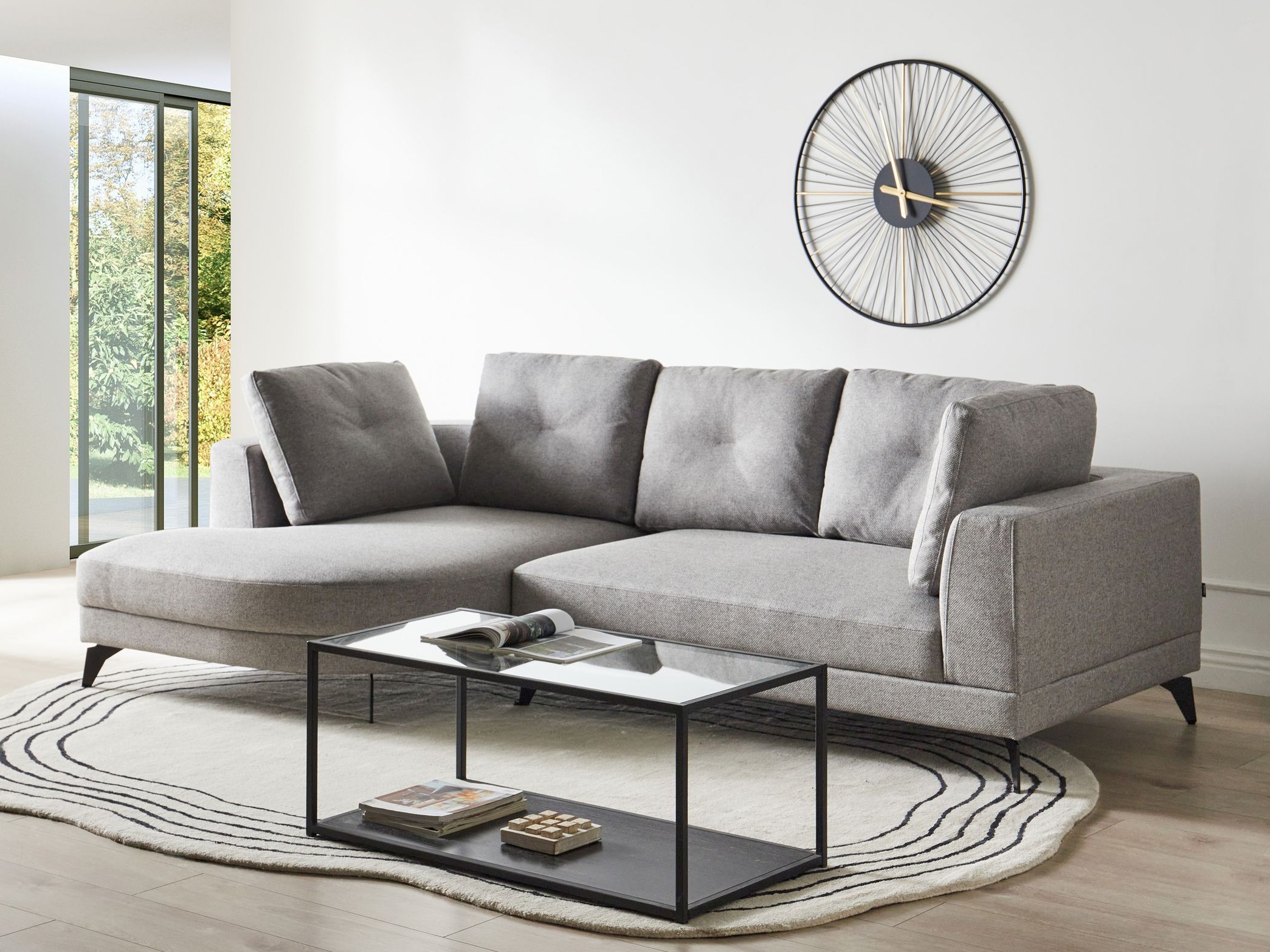 Kotna garnitura Berwyn 2890 (Siva)