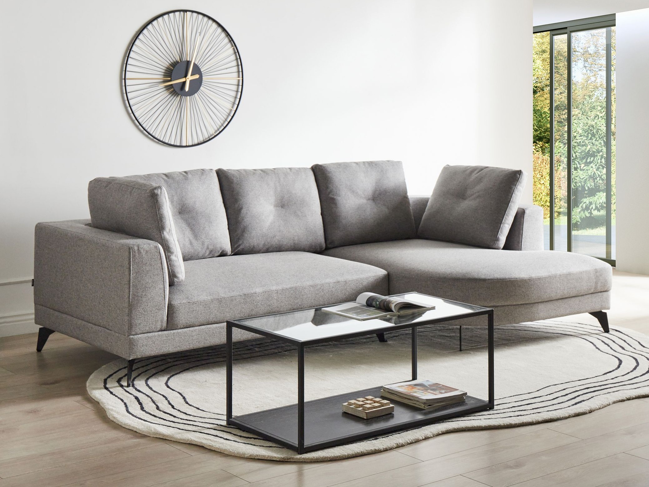 Kotna garnitura Berwyn 2890 (Siva)