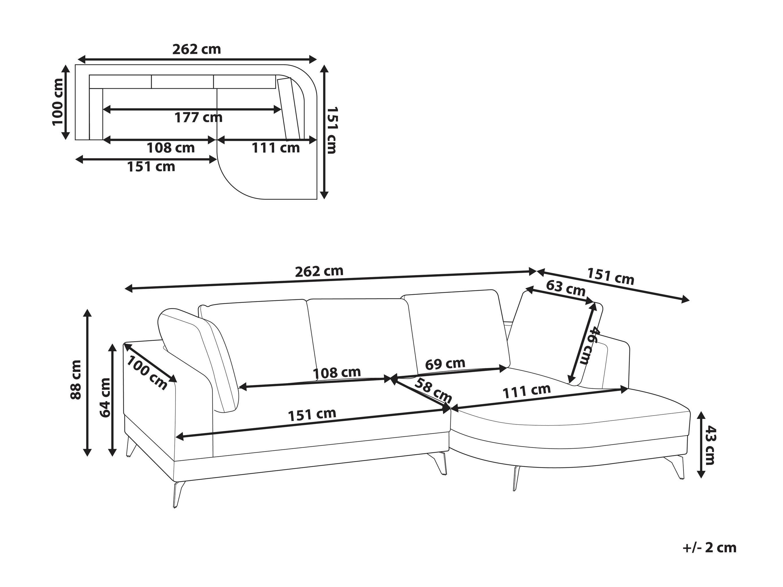 Kotna garnitura Berwyn 2890 (Siva)