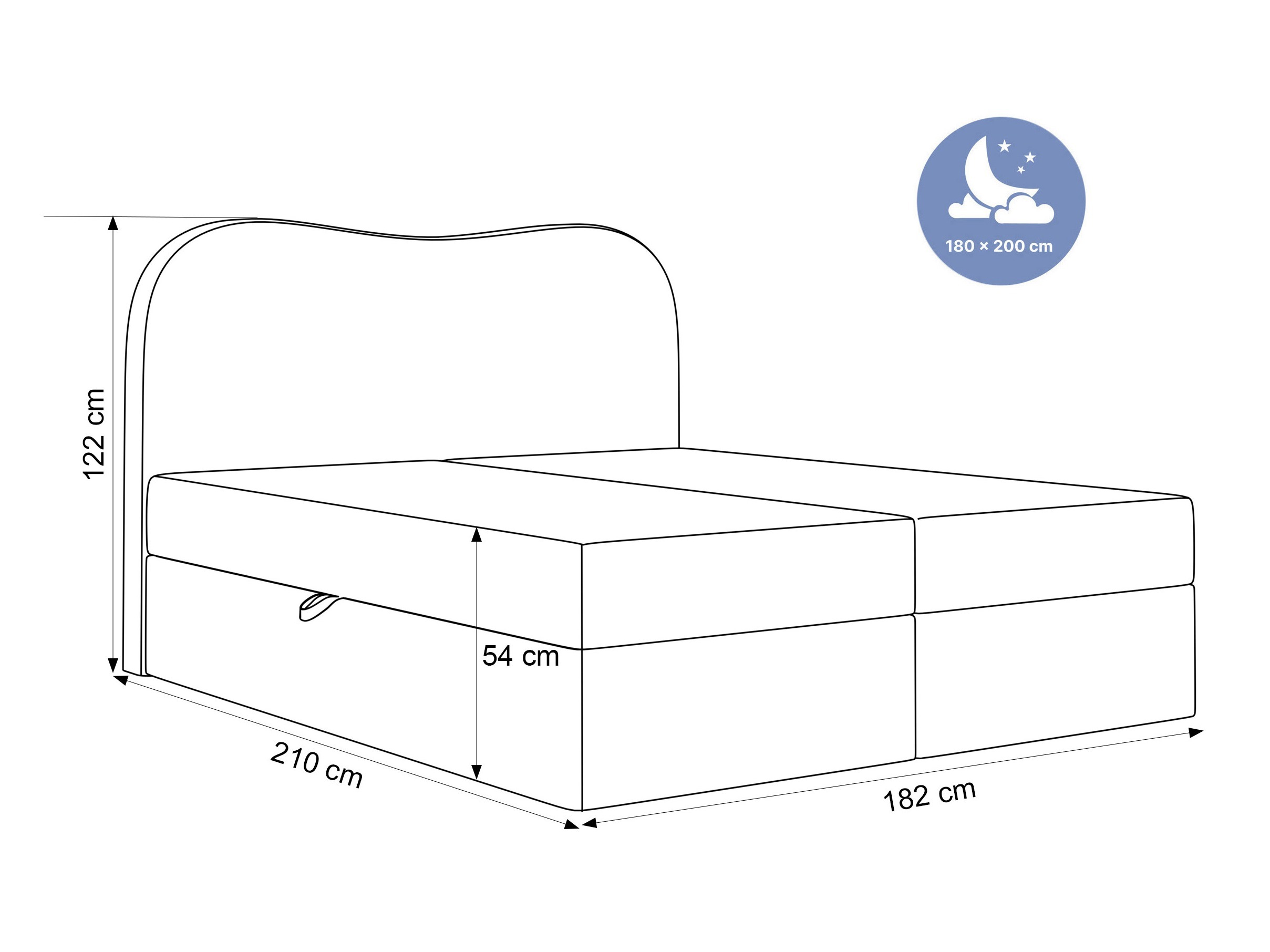 Boxspring postelja Hesperia 117 (Dream Velvet 202.05)