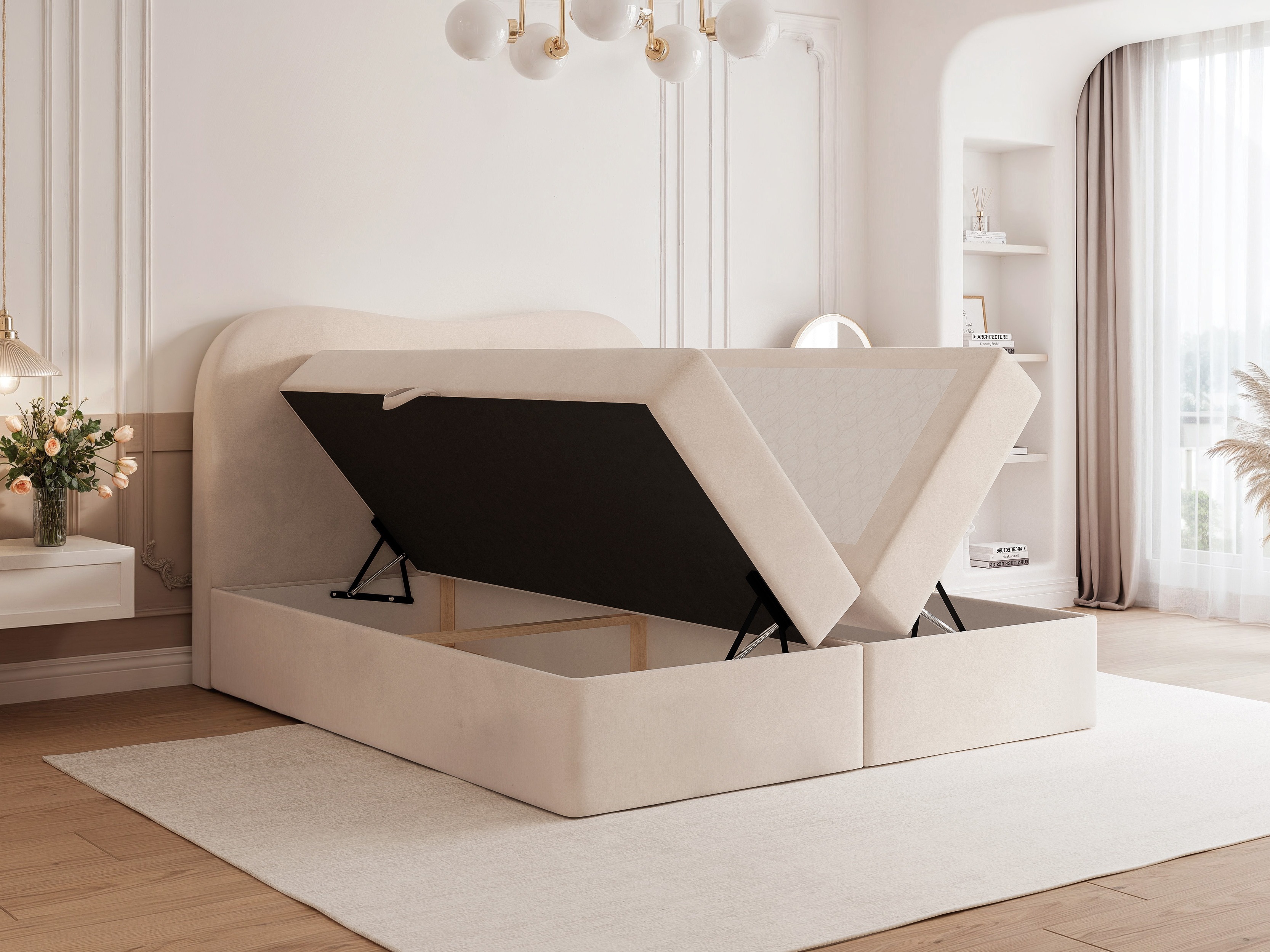 Boxspring postelja Hesperia 117 (Quelle 54)