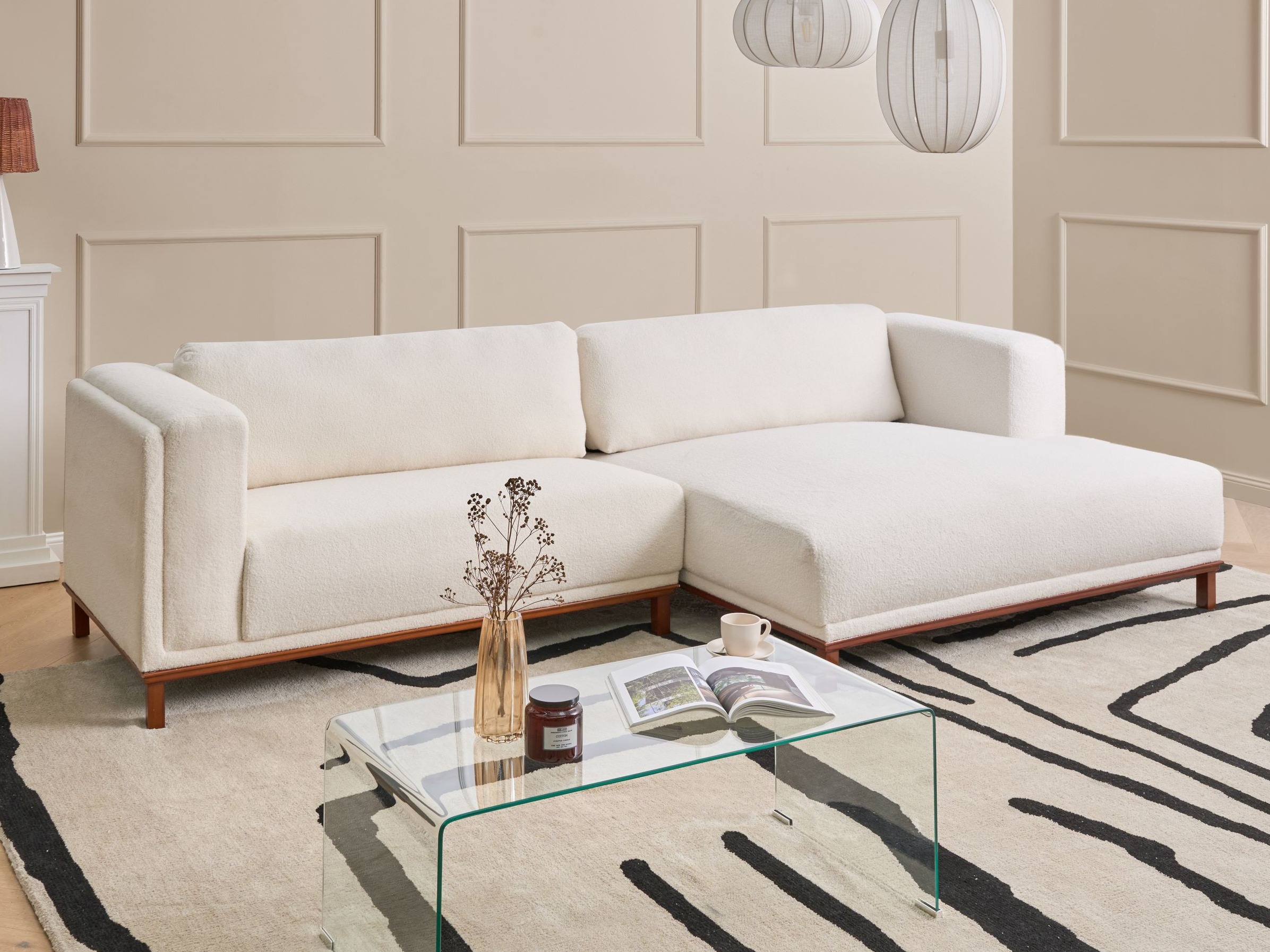 Kotna garnitura Berwyn 2798 (Bela)