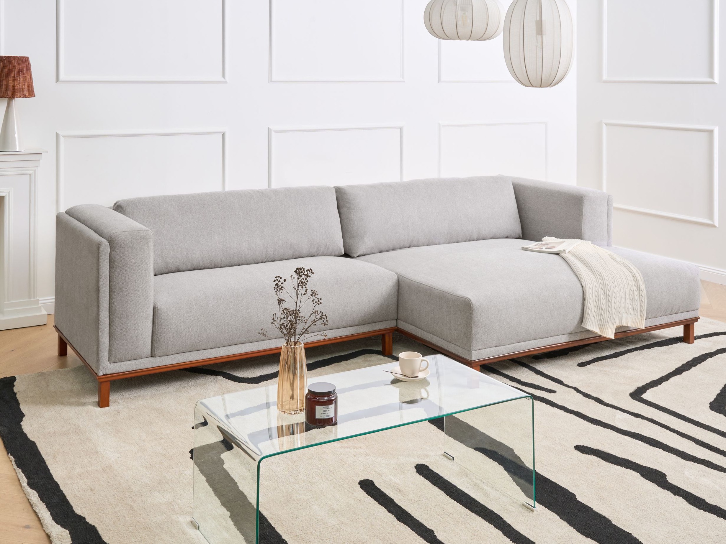 Kotna garnitura Berwyn 2798 (Siva)