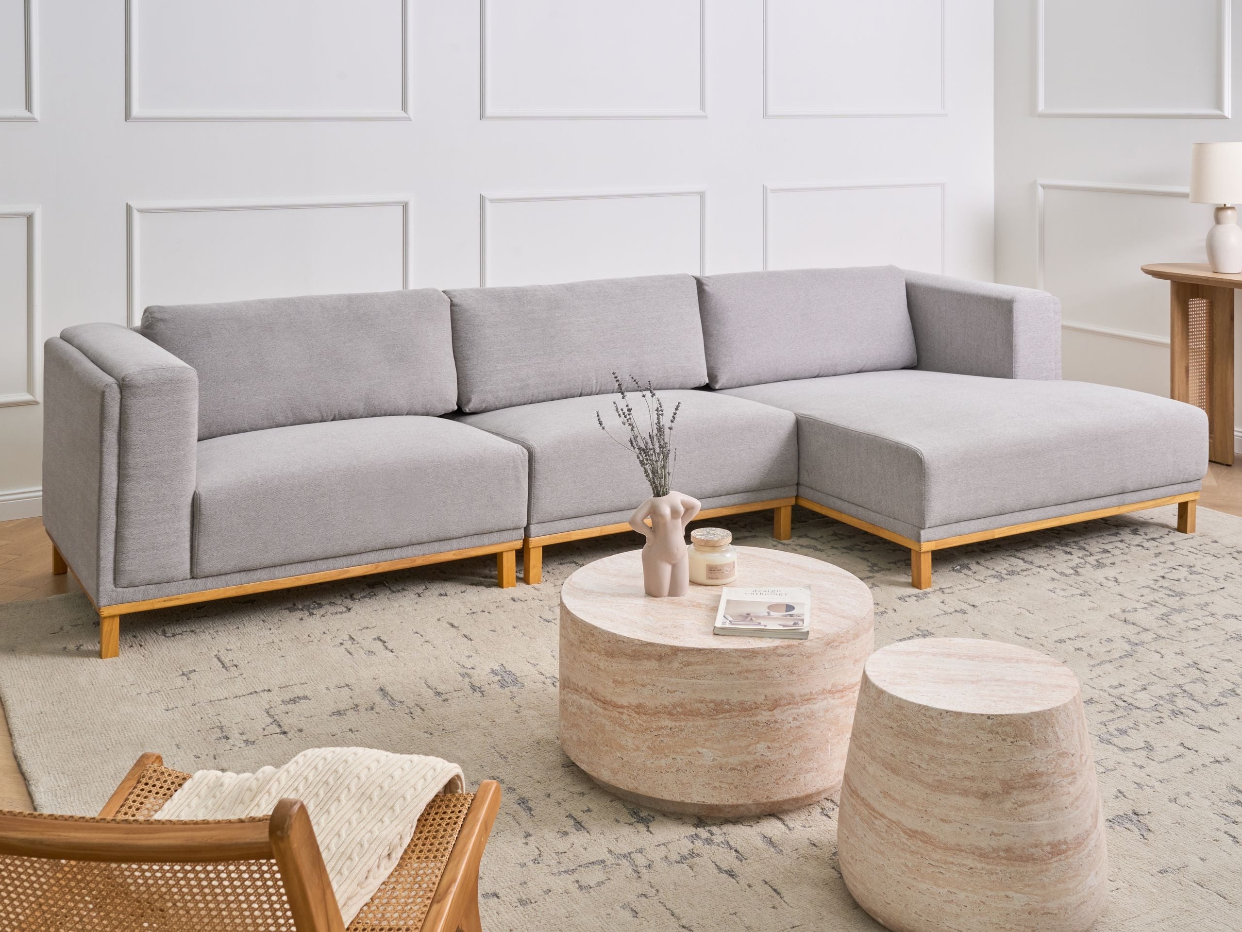 Kotna garnitura Berwyn 2892 (Siva)