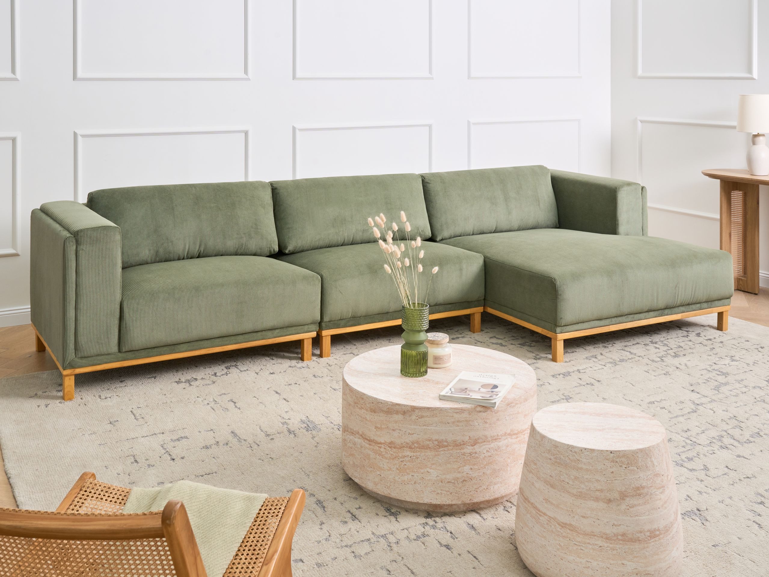 Kotna garnitura Berwyn 2892 (Zelena)