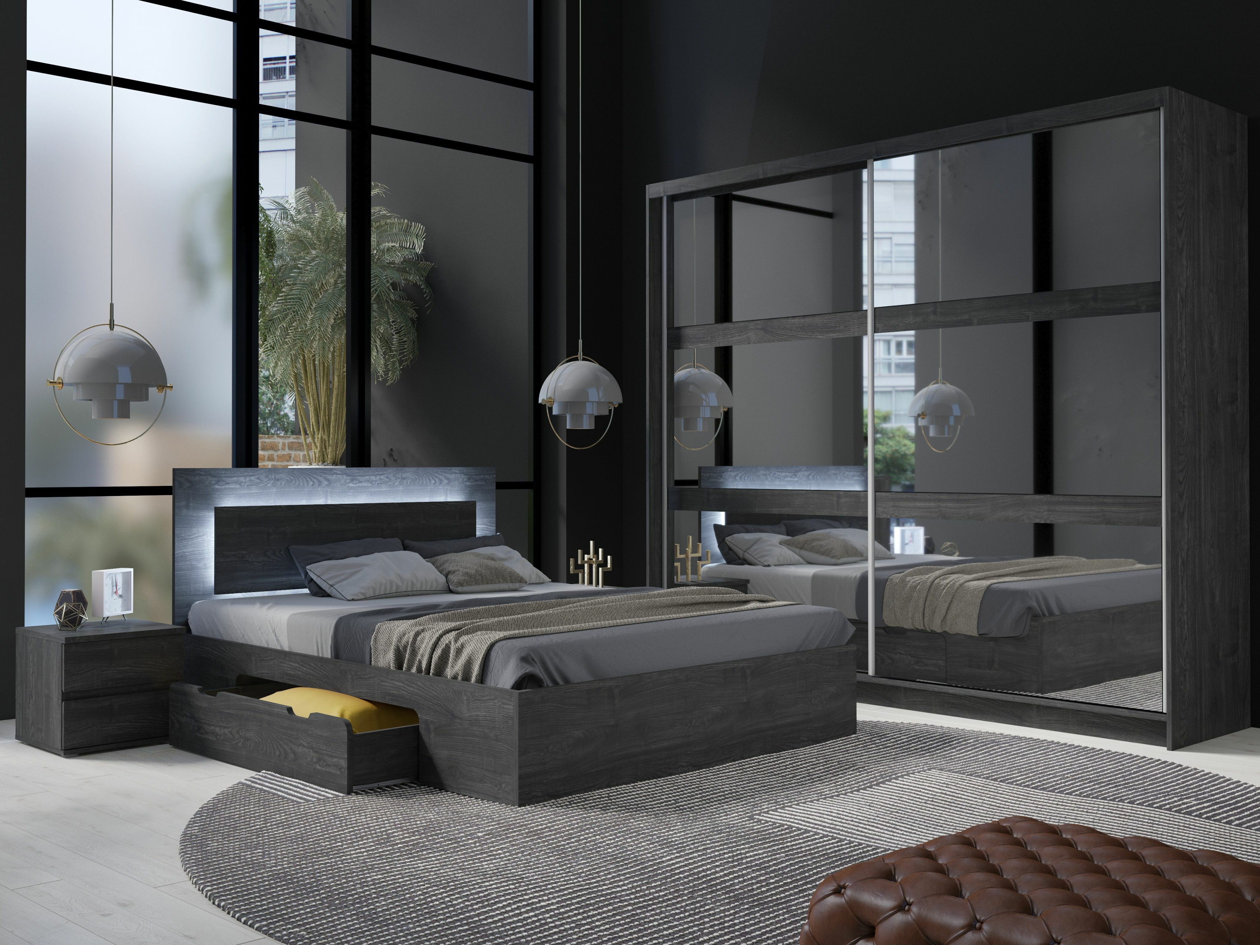 Postelja Fivnola 103 (Črni pepel)