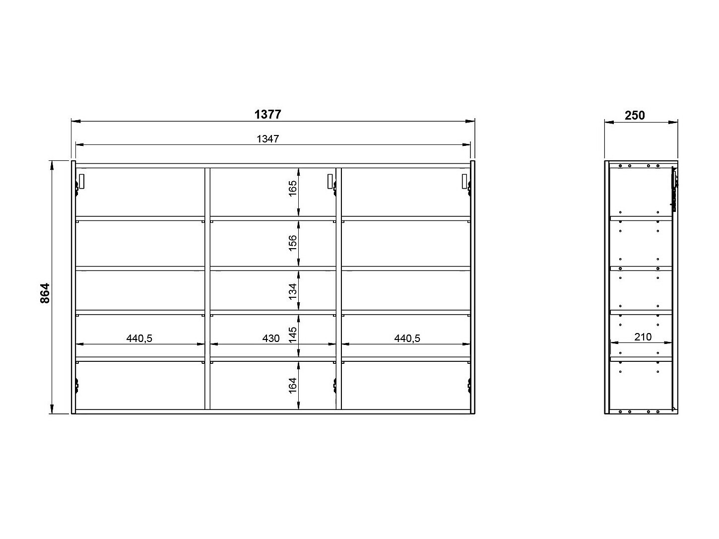 Regal za čevlje Sacramento 434 (Kašmir)