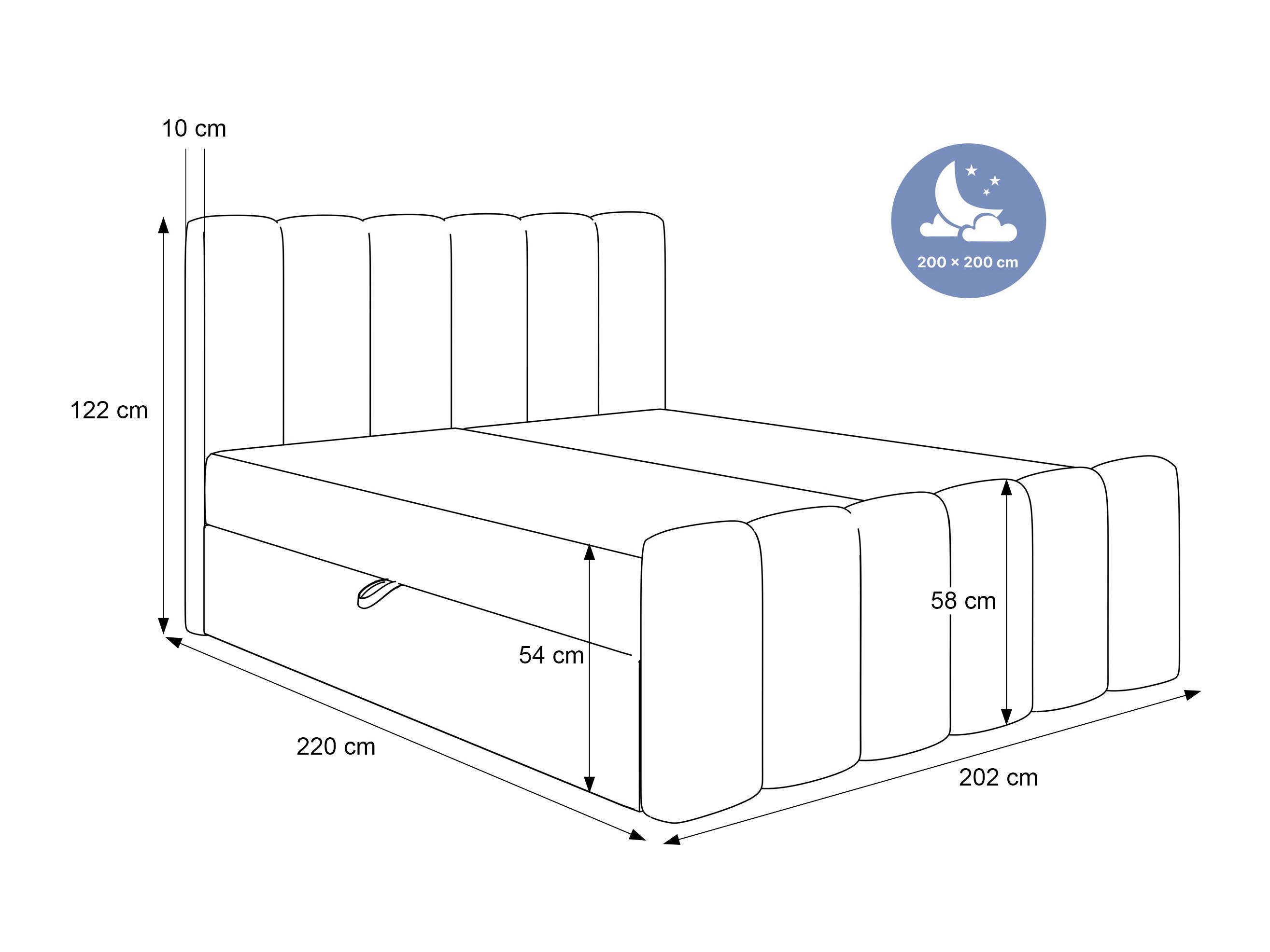 Boxspring postelja Hesperia 118 (Abriamo 04)