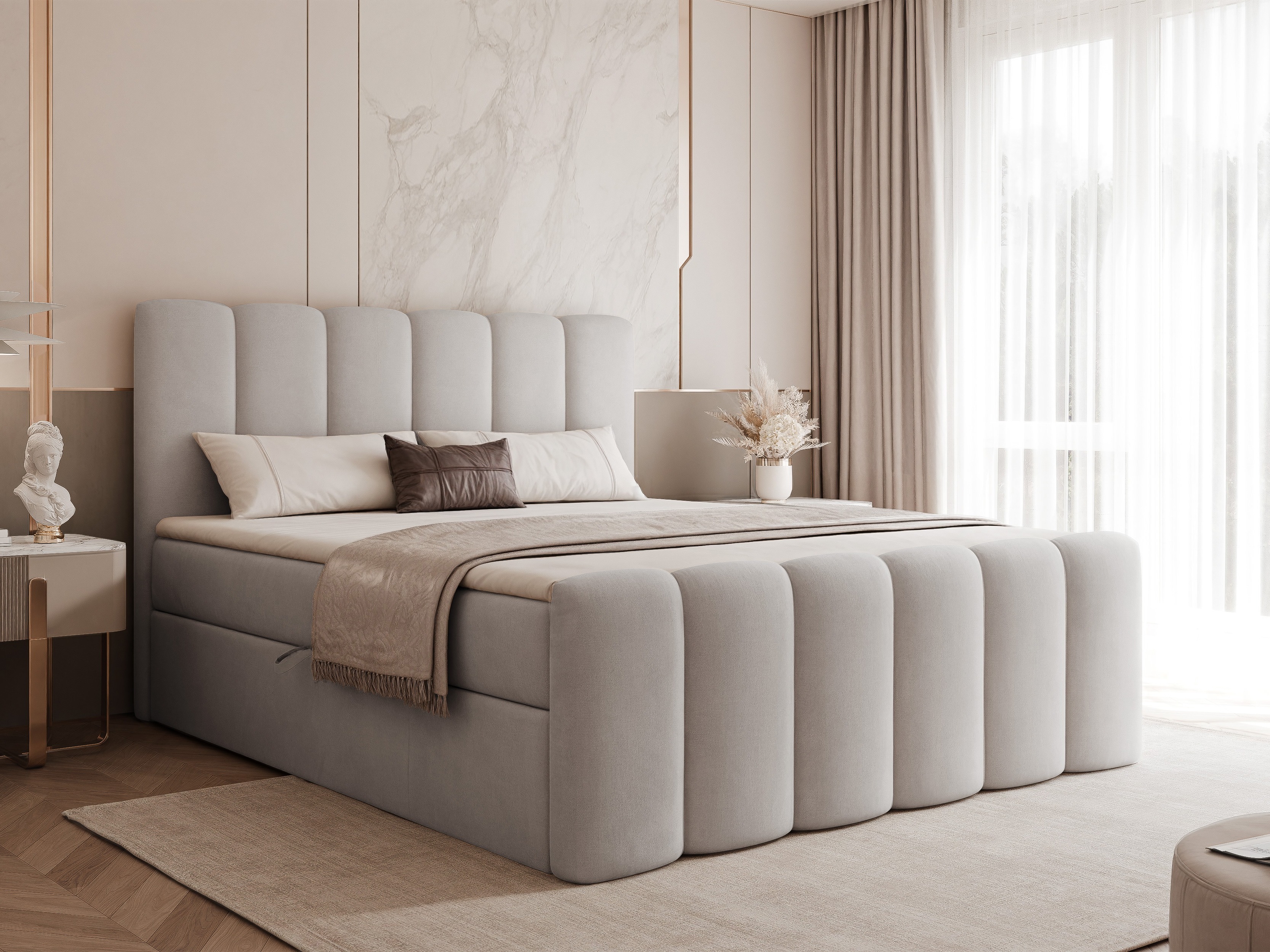 Boxspring postelja Hesperia 118 (Magic Velvet 2240)