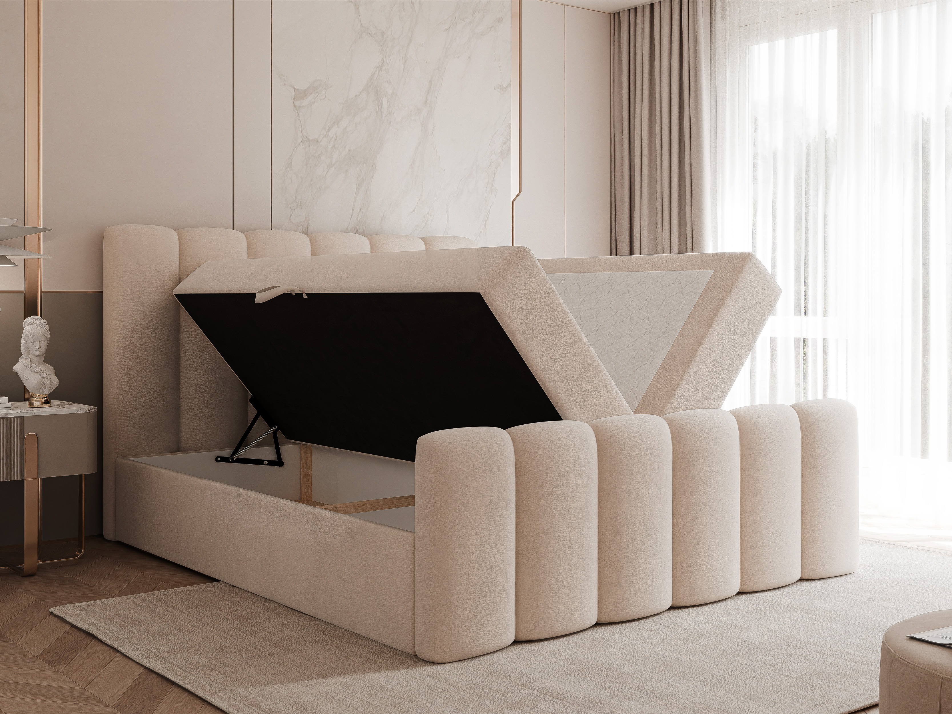 Boxspring postelja Hesperia 118 (Magic Velvet 2240)