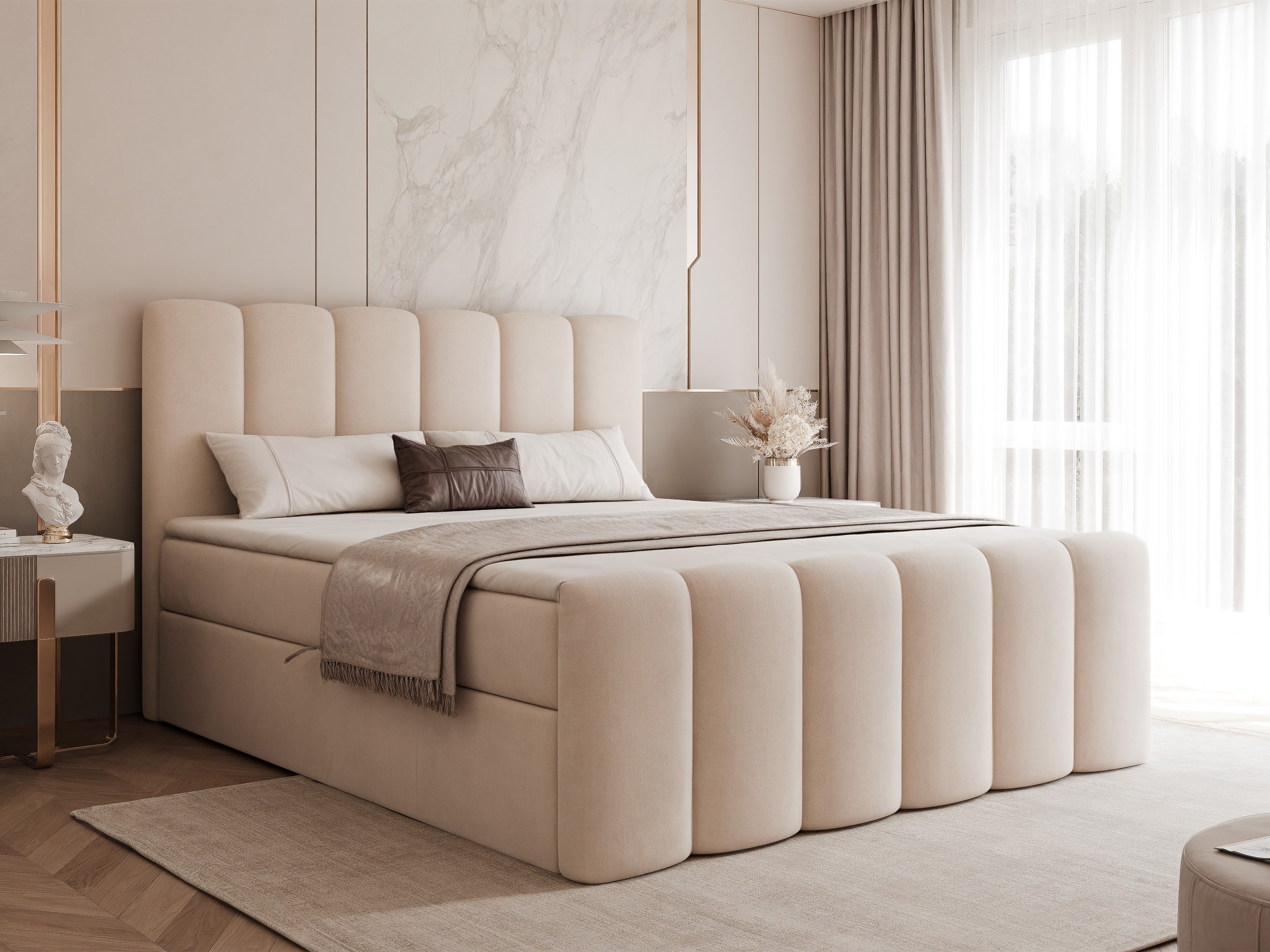 Boxspring postelja Hesperia 118 (Magic Velvet 2250)