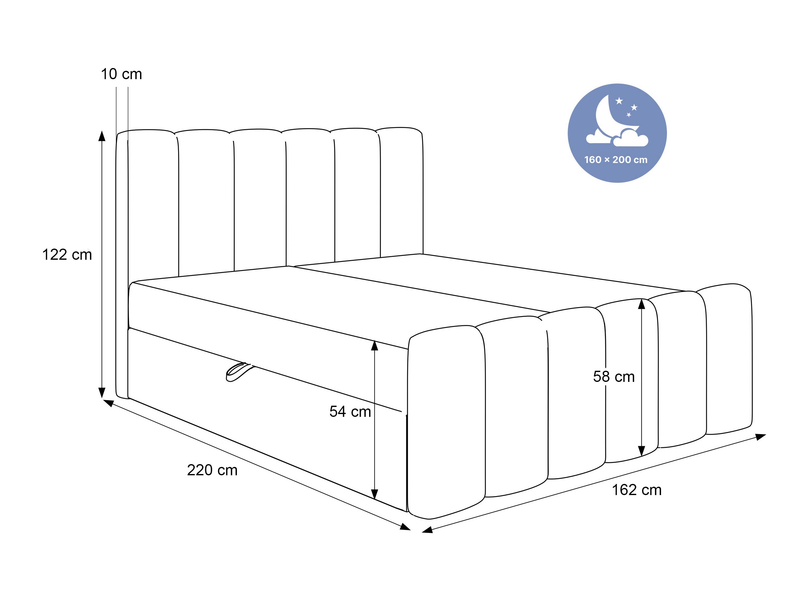 Boxspring postelja Hesperia 118 (Magic Velvet 2250)