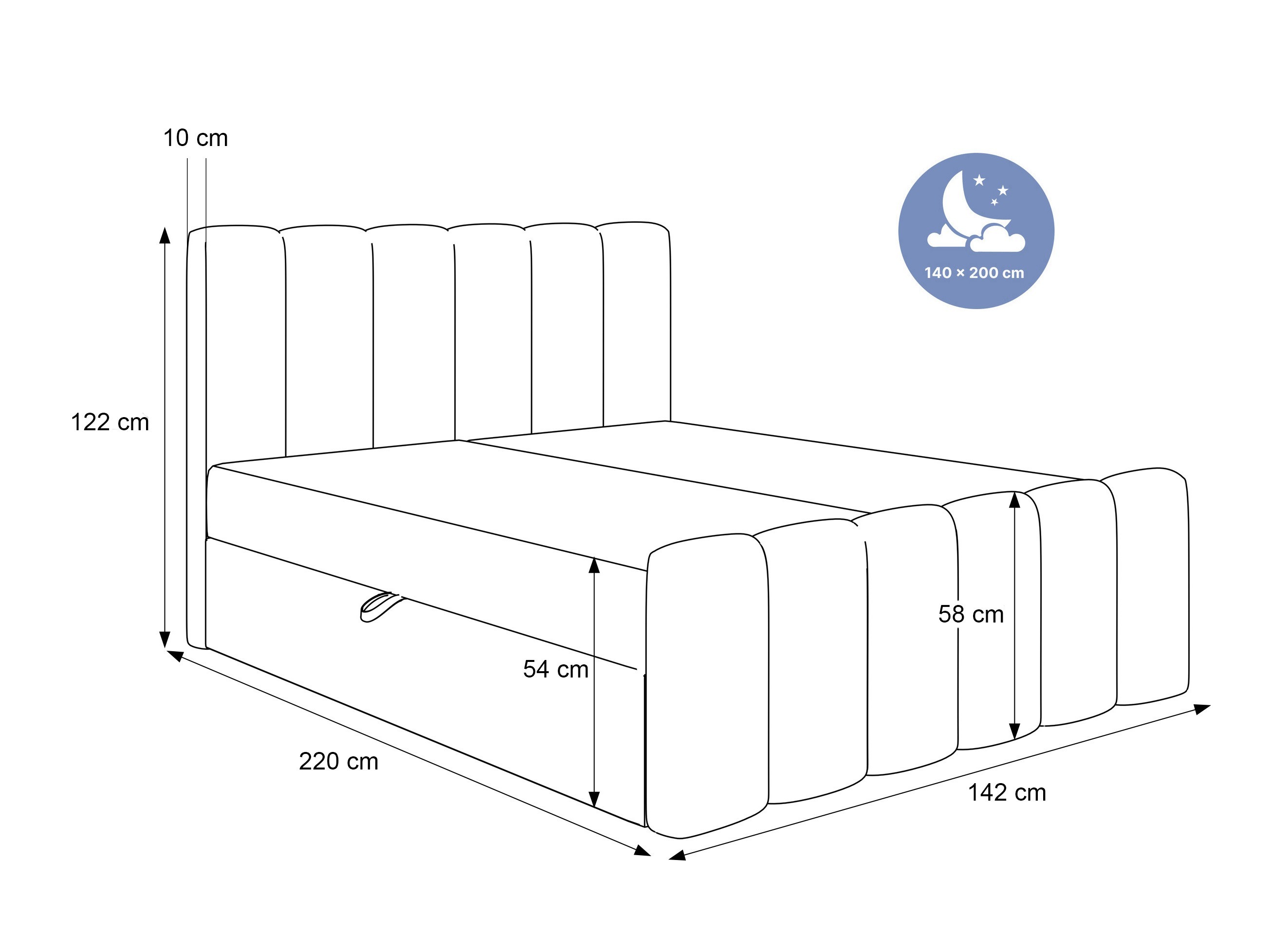 Boxspring postelja Hesperia 118 (Now Or Never 06)
