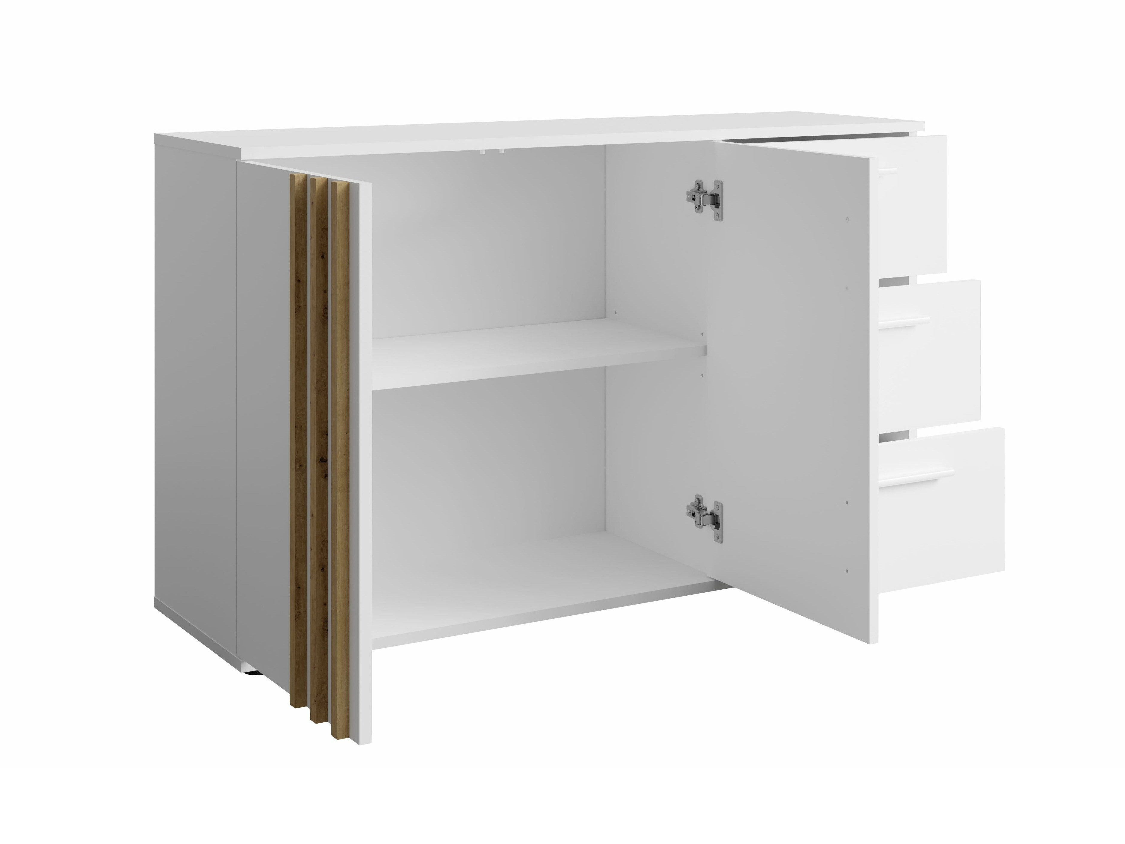 Komoda Baytown 160 (Bela + Artisan hrast)