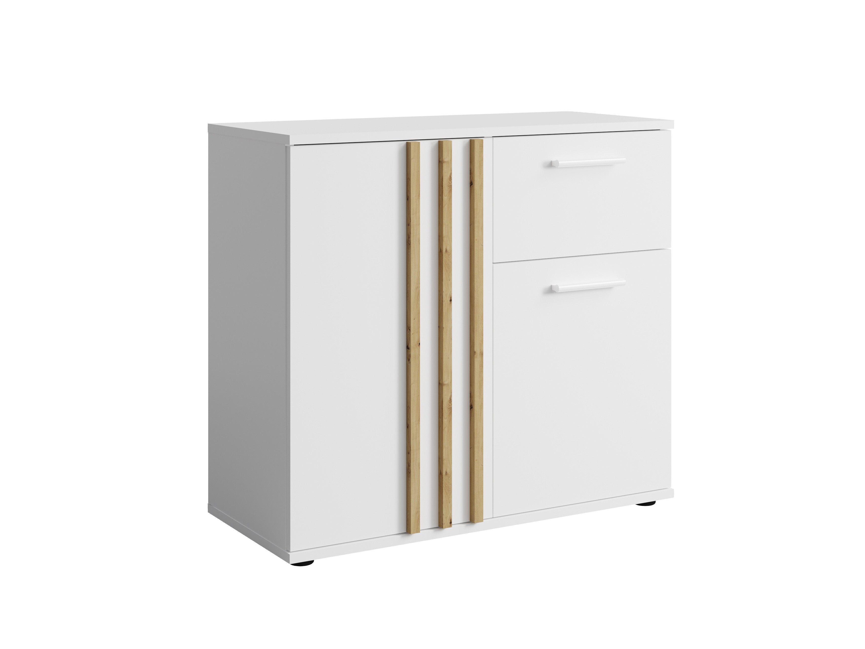 Komoda Baytown 161 (Bela + Artisan hrast)