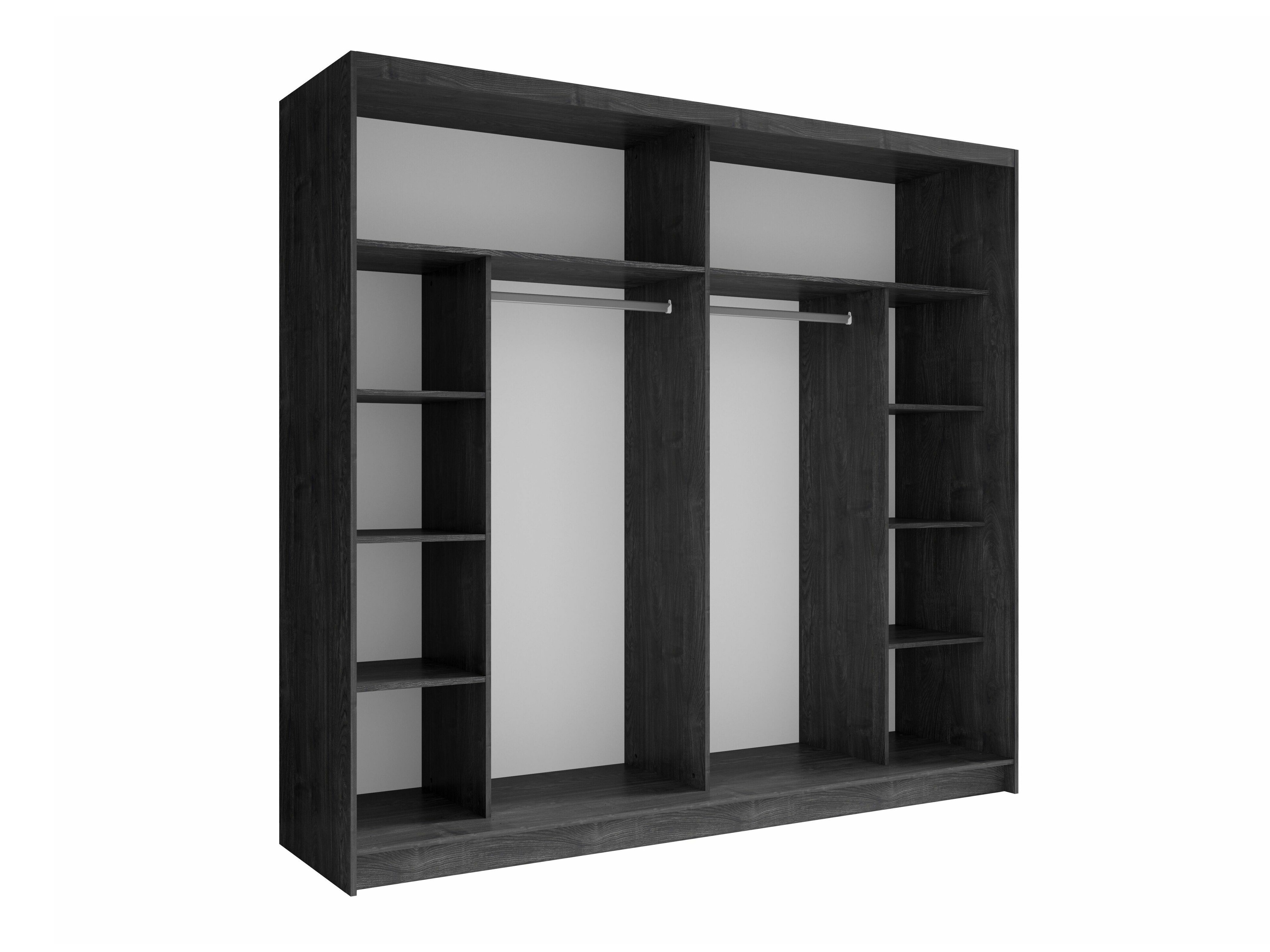 Garderobna omara Fivnola 101 (Črna)