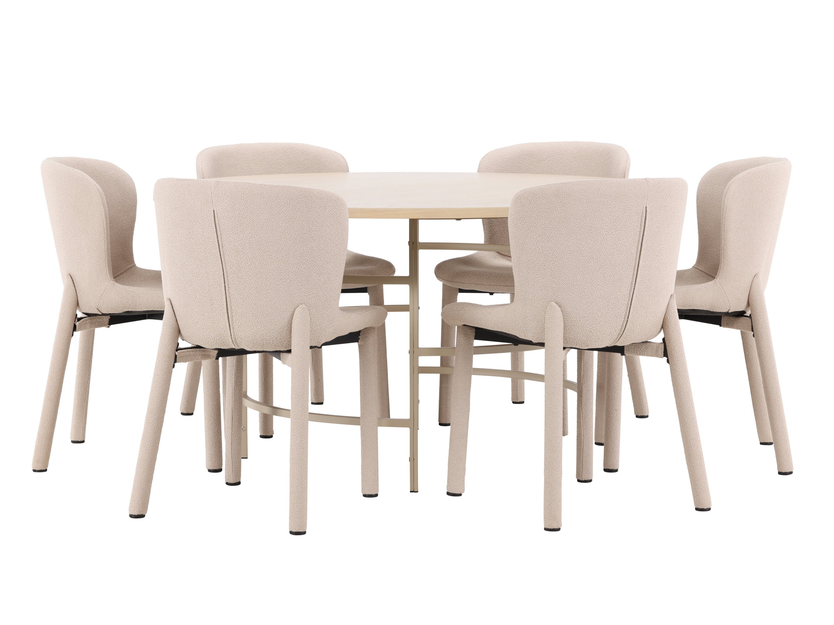 Jedilniški komplet Dallas 4987 (Svetlo rjava)