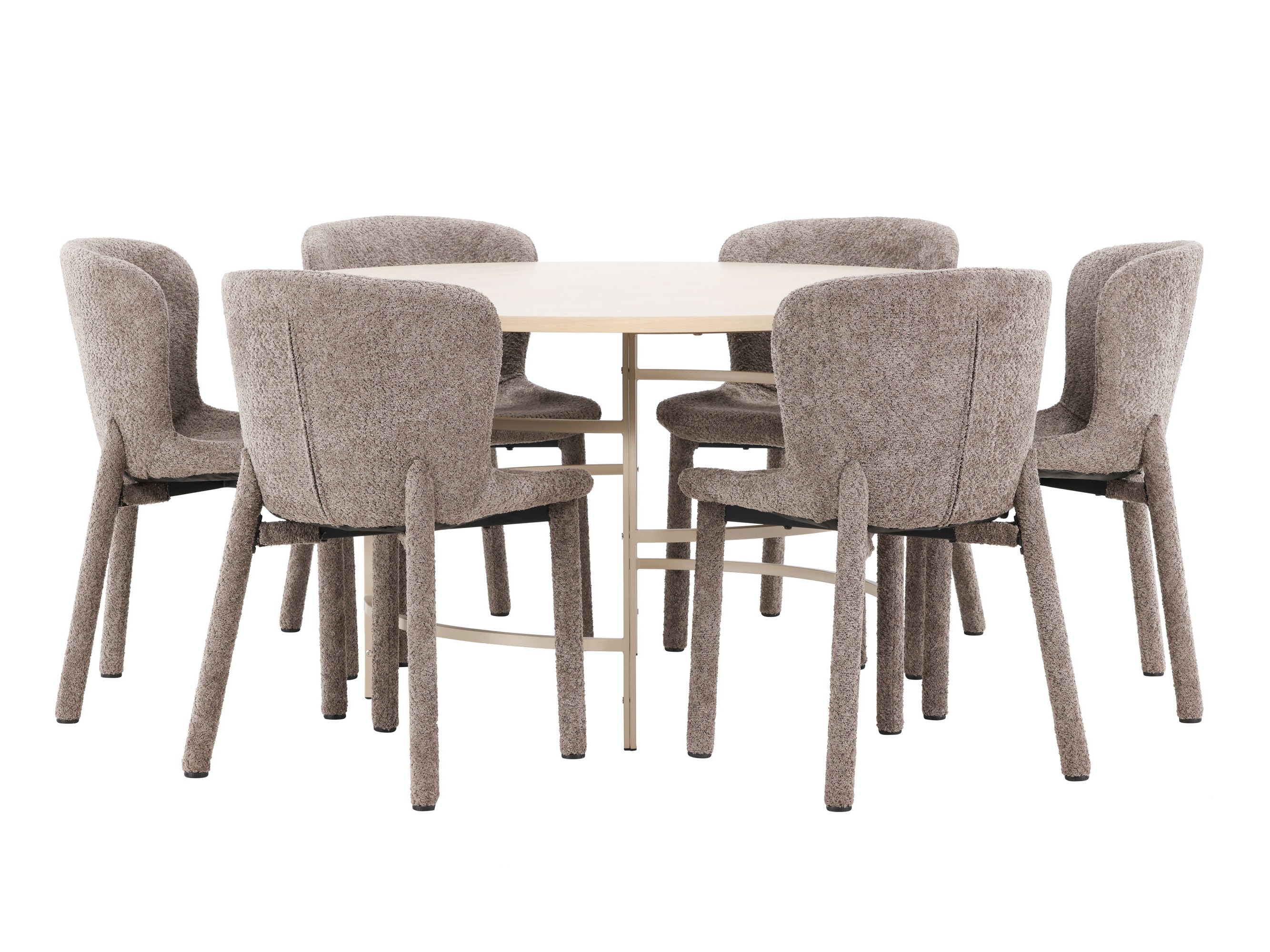 Jedilniški komplet Dallas 4987 (Svetlo rjava)