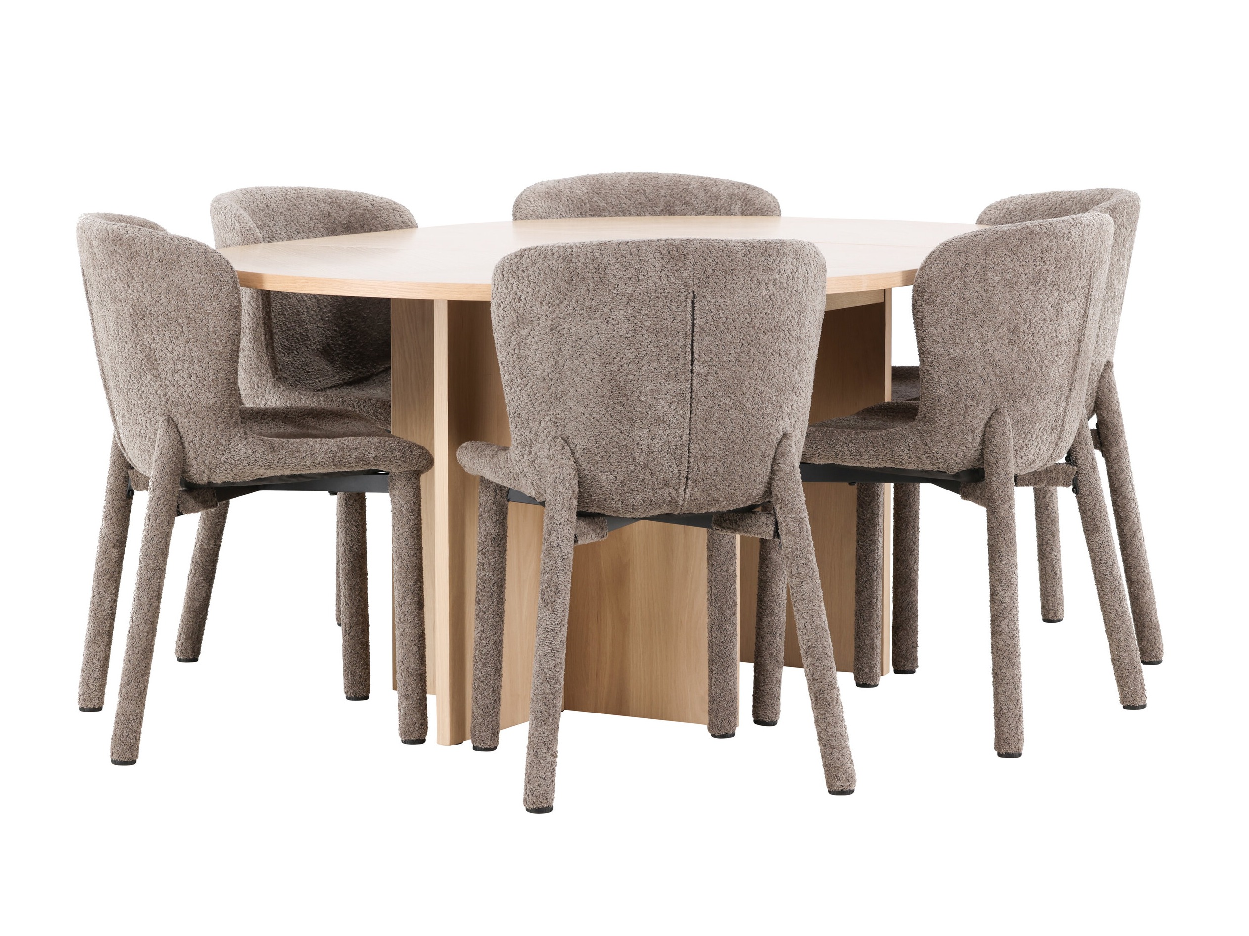 Jedilniški komplet Dallas 4989 (Hrast)