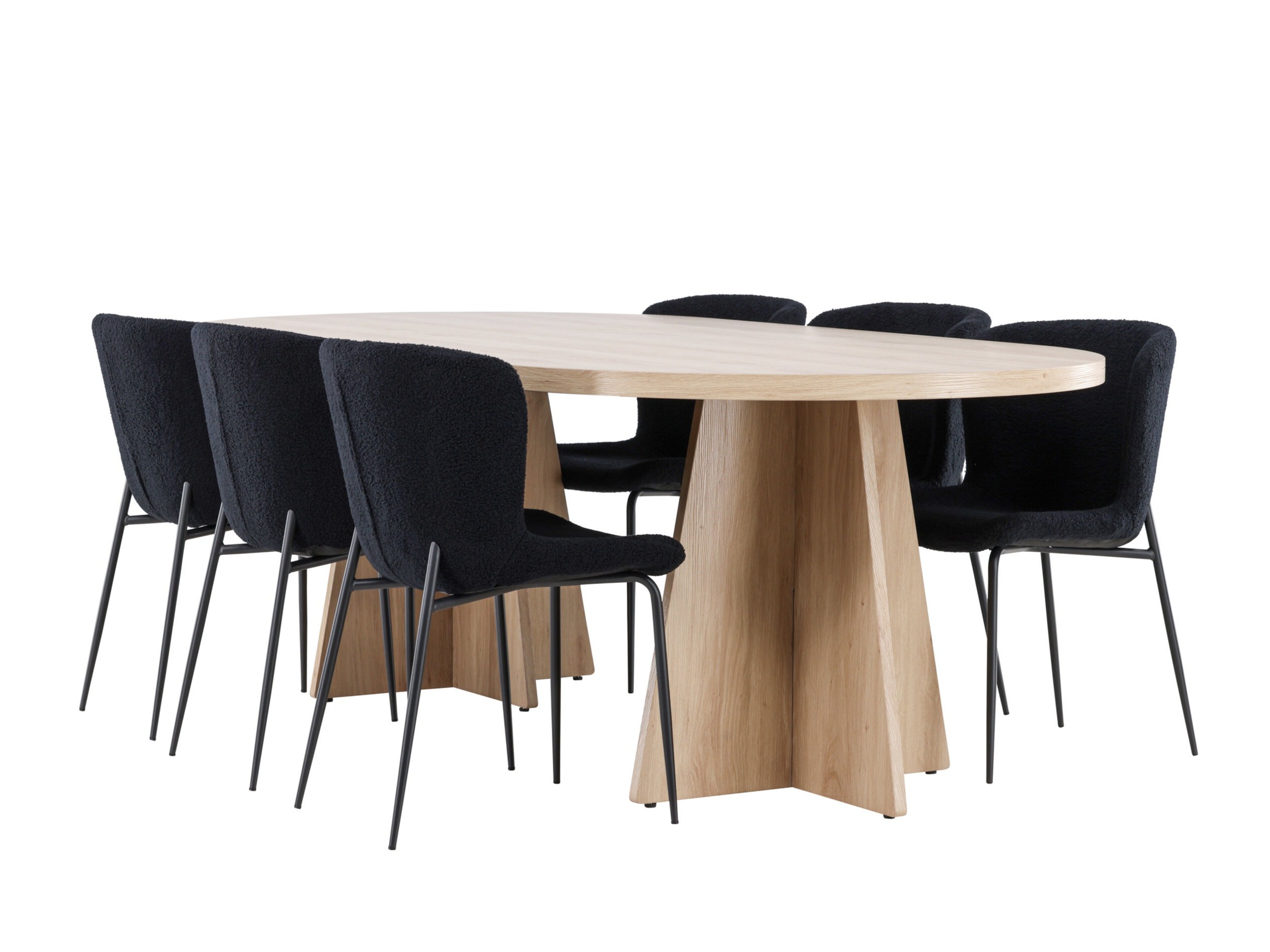 Jedilniški komplet Dallas 4990 (Črna)