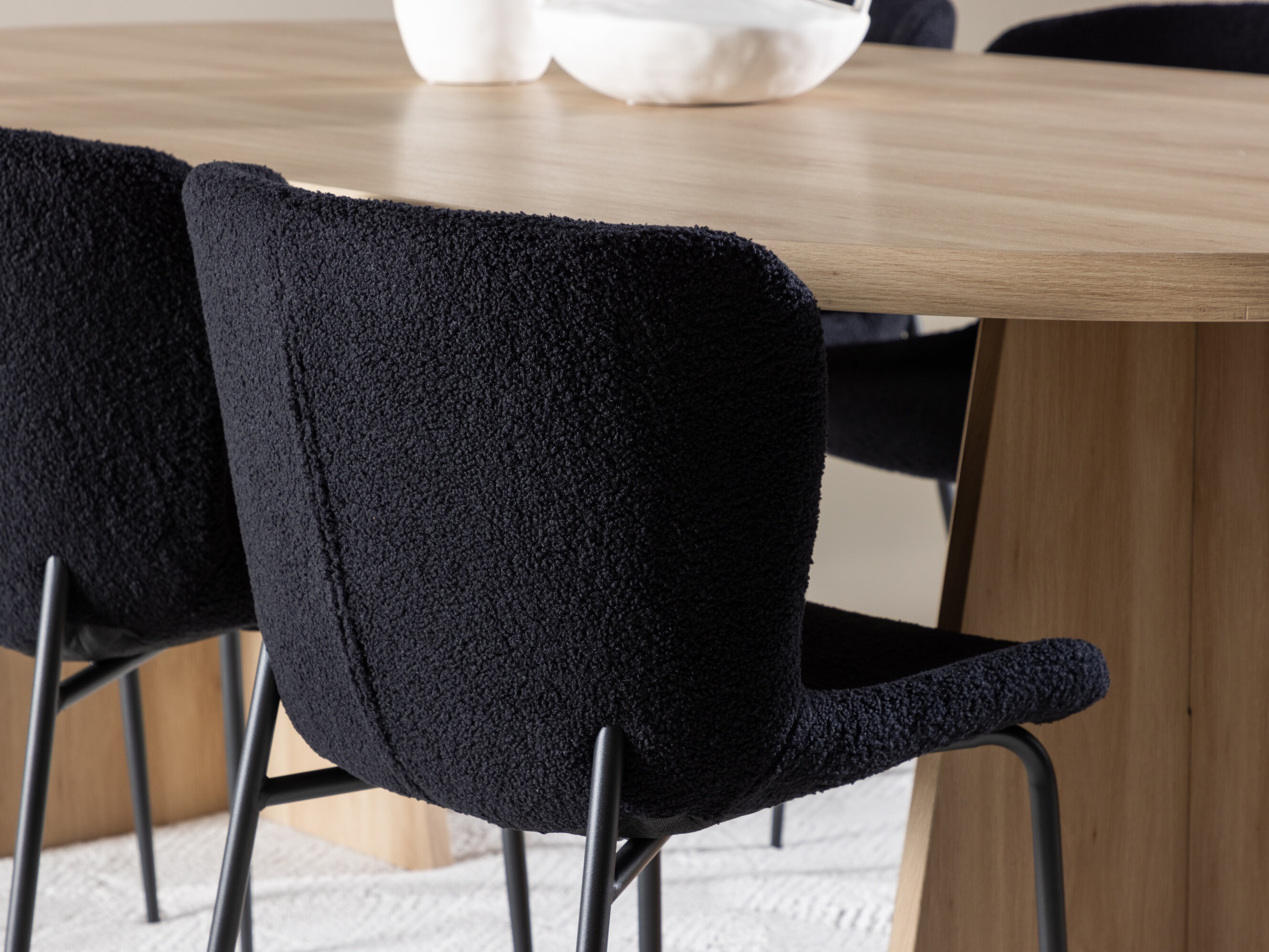 Jedilniški komplet Dallas 4990 (Črna)