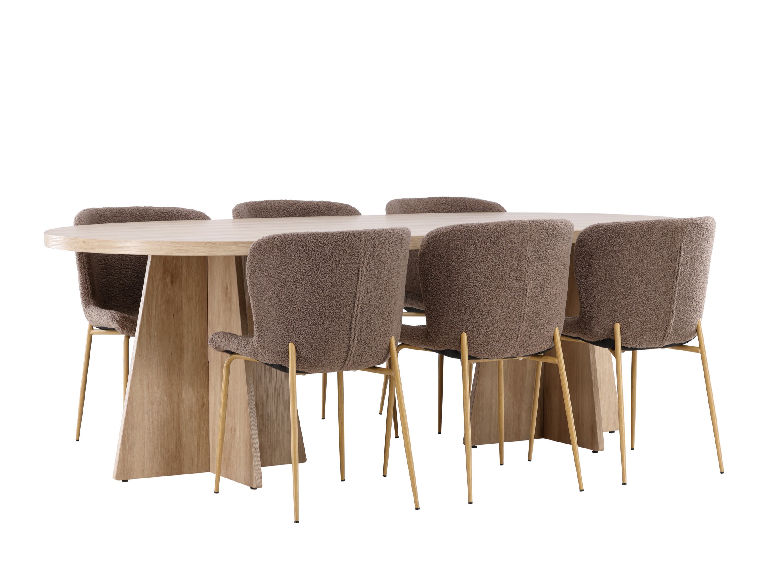 Jedilniški komplet Dallas 4990 (Rjava)