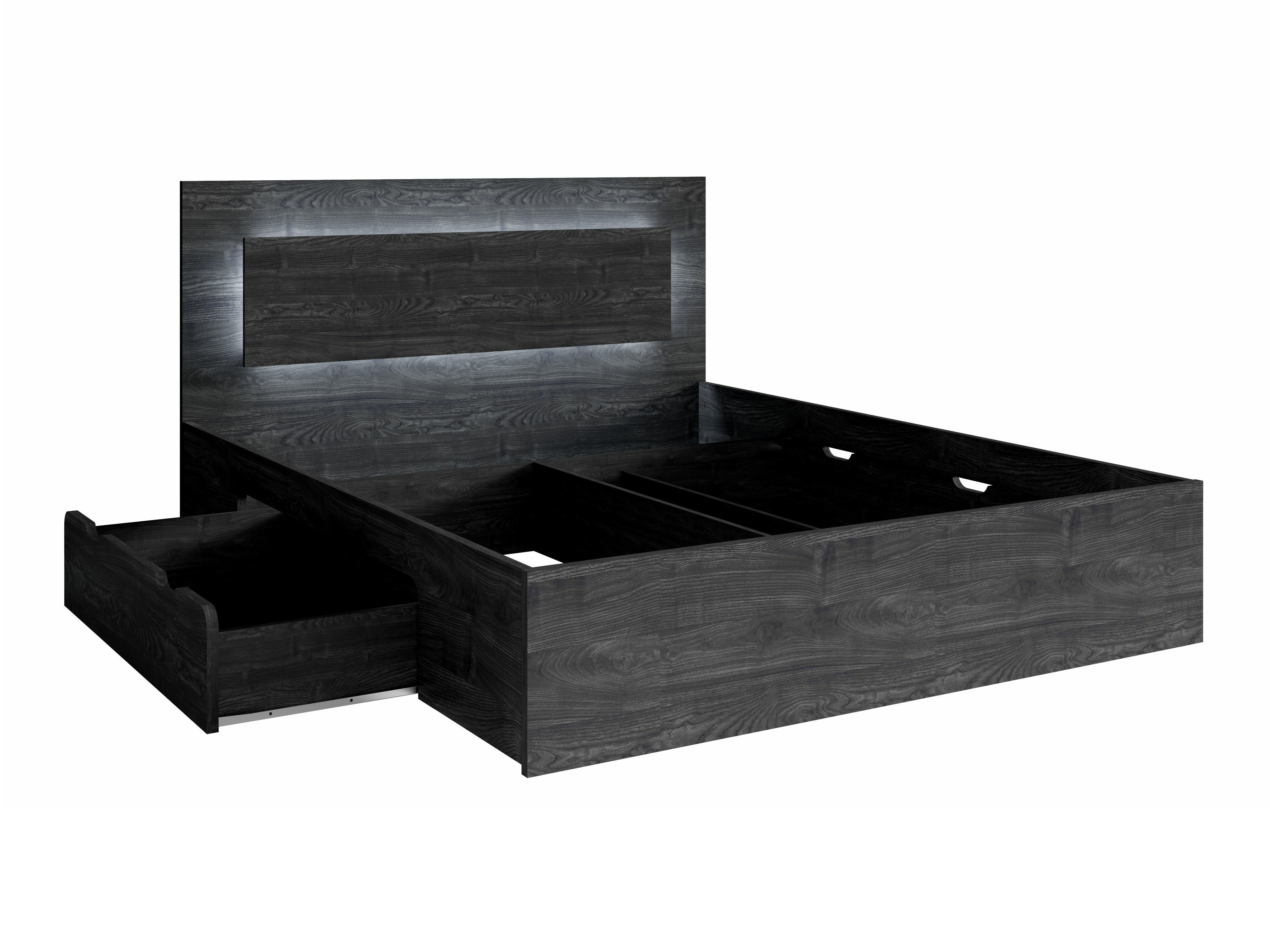 Komplet spalnic Fivnola 104 (Črni pepel)