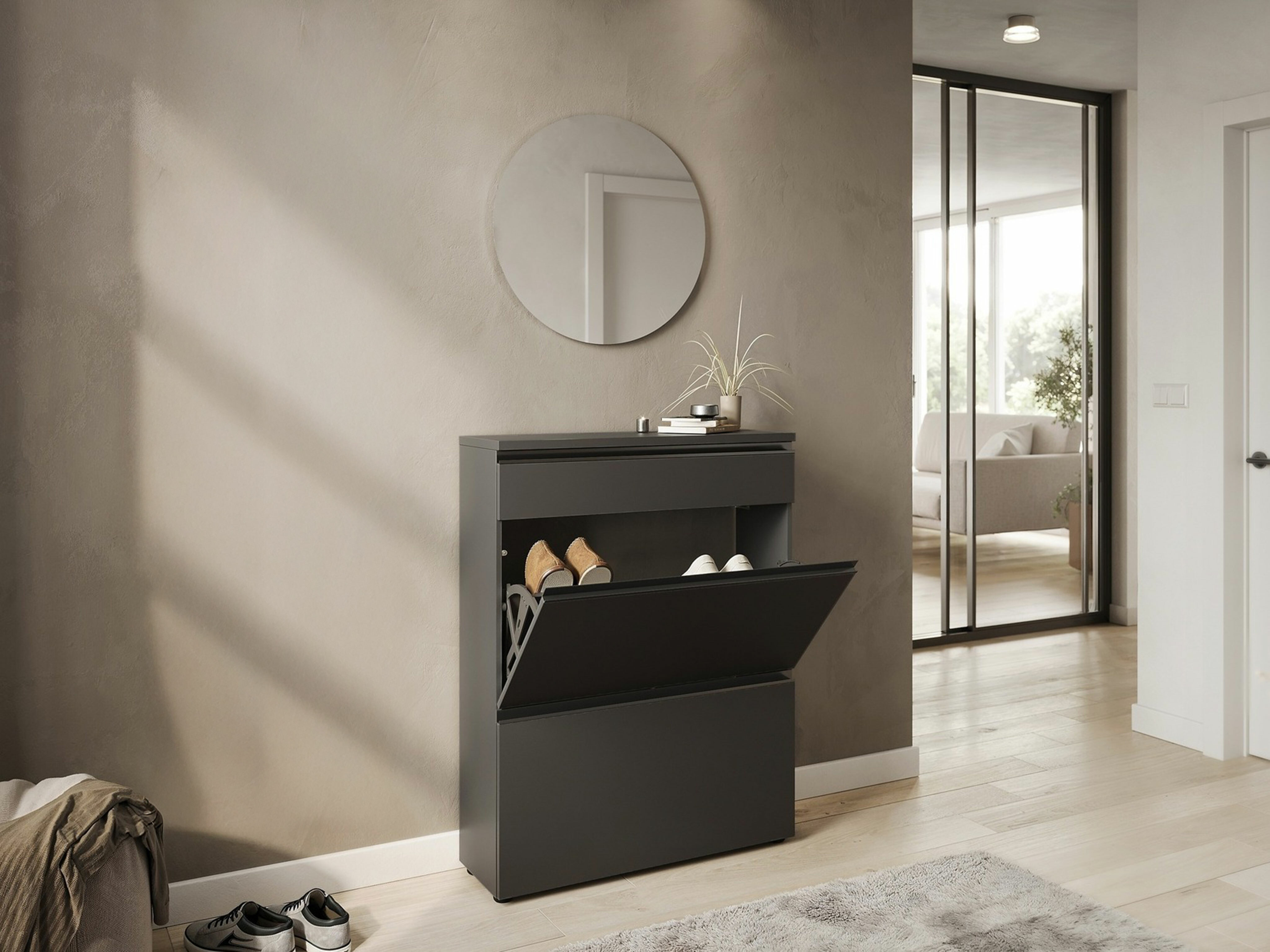 Komplet za predsobo Sacramento 533 (Grafit)