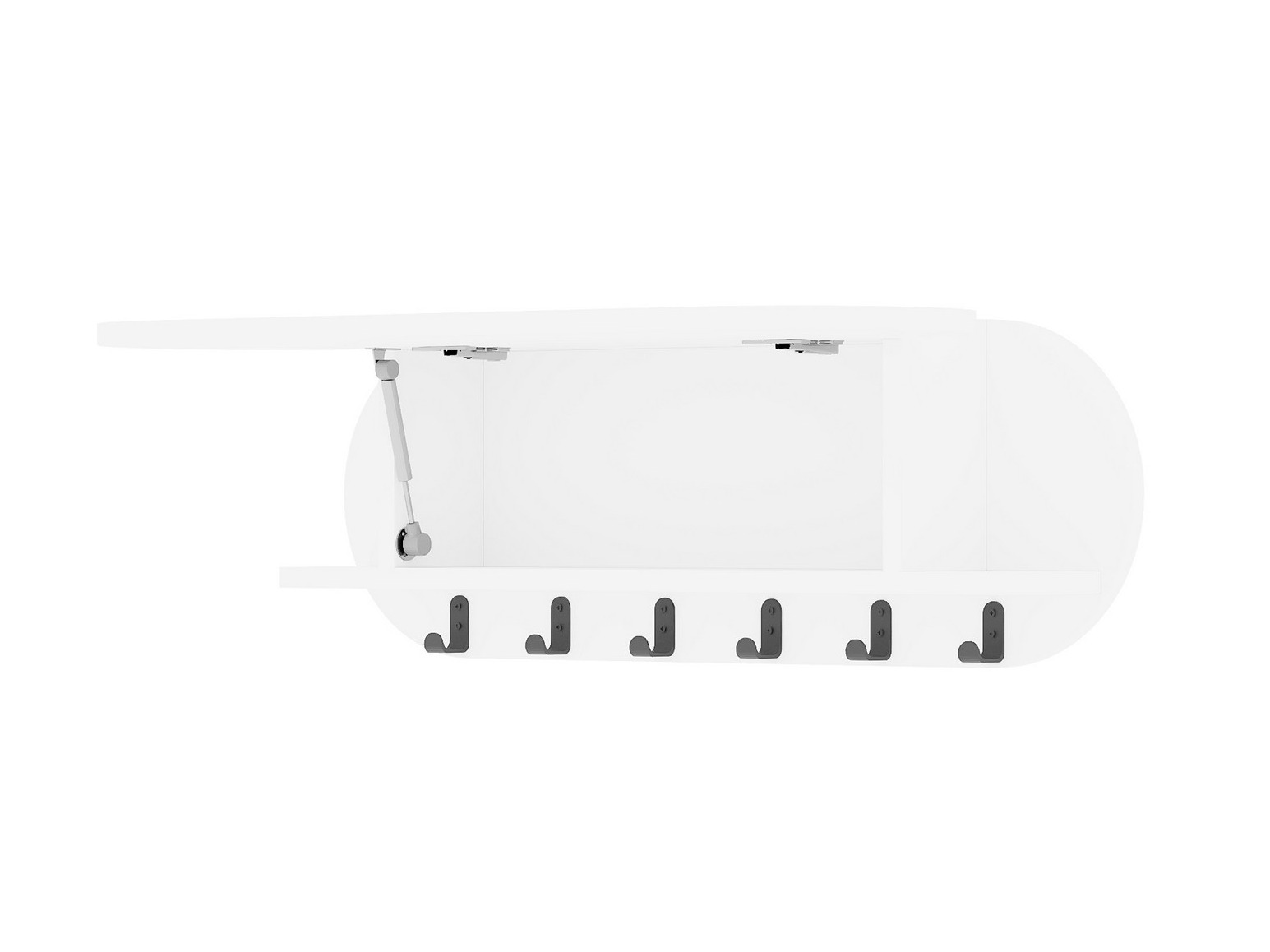 Obešalnik Kailua 2144 (Bela)