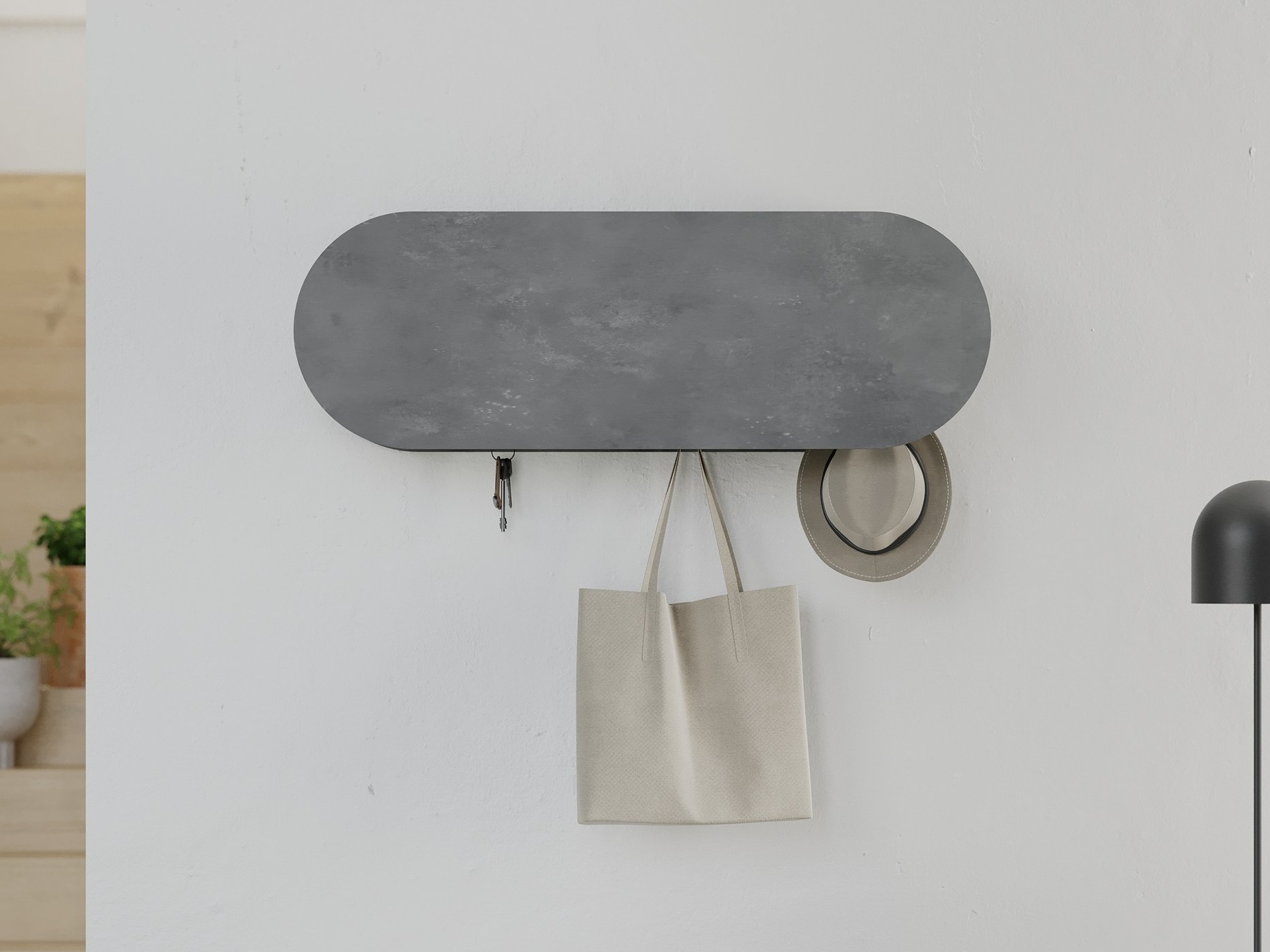 Obešalnik Kailua 2144 (Siva)