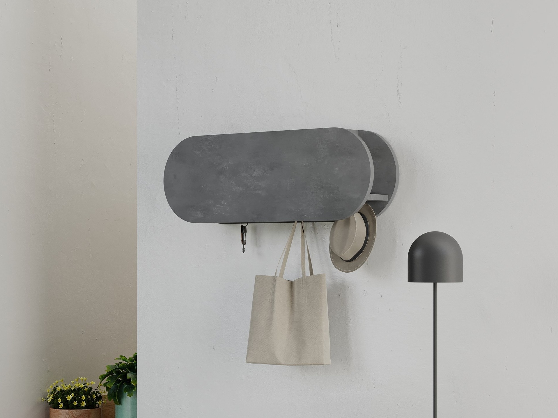 Obešalnik Kailua 2144 (Siva)